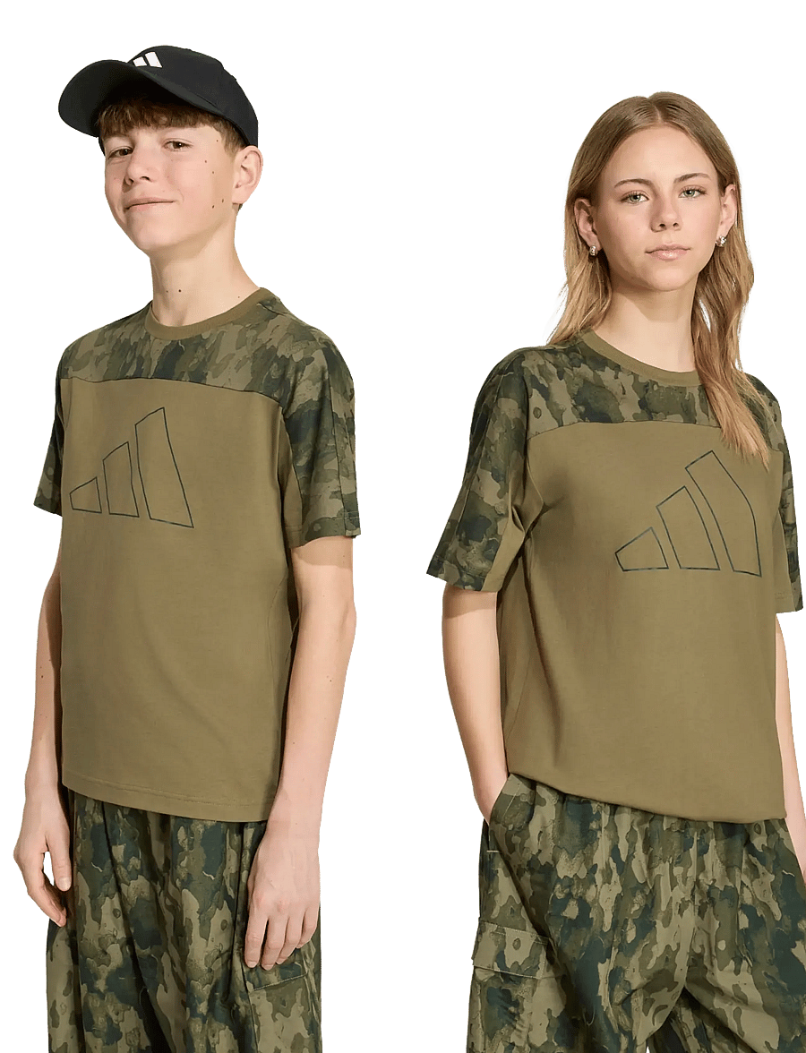 adidas Sportswear - J CAMO T - sporttoppar - olistr/junink - 2