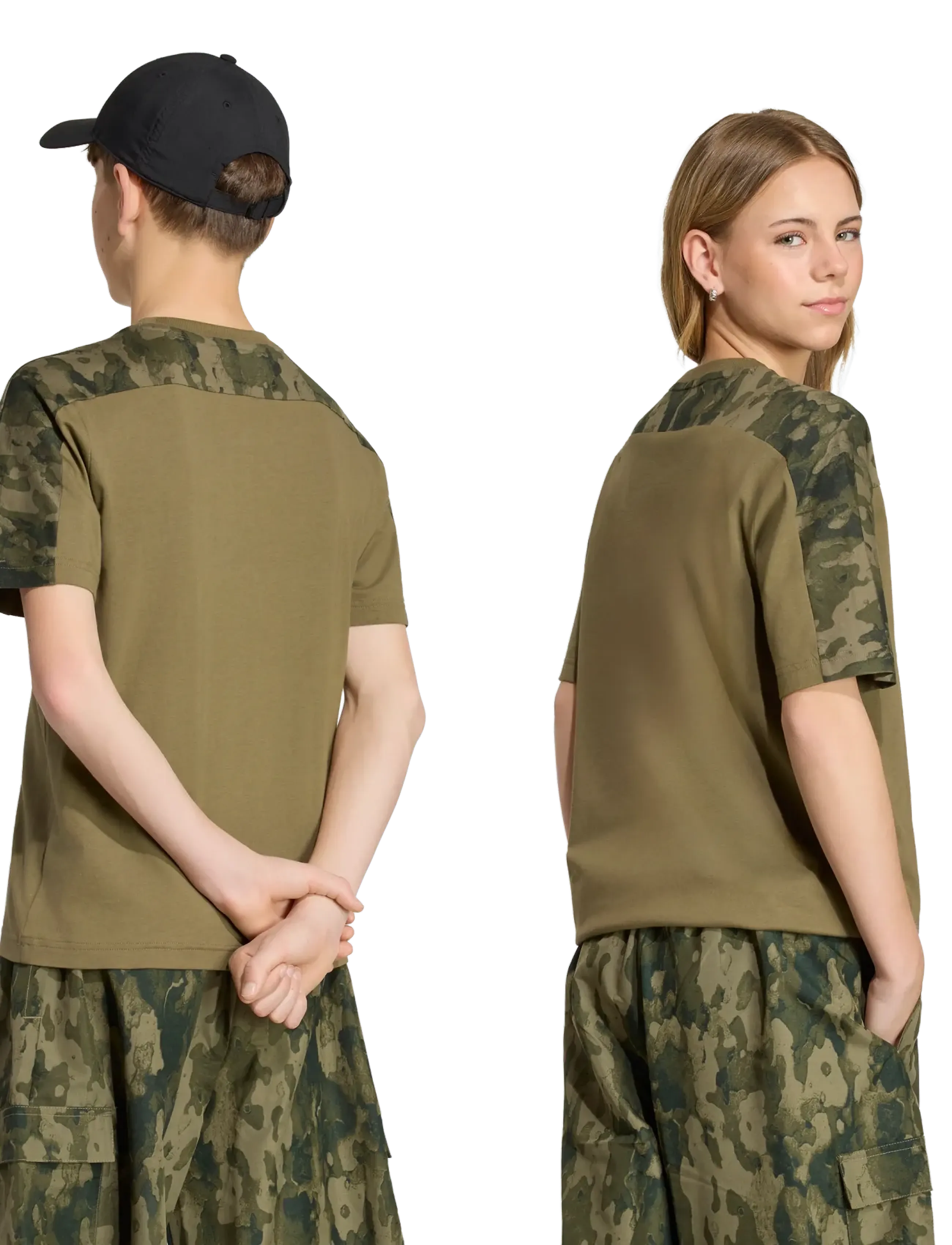 adidas Sportswear - J  CAMO T - sporttoppar - olistr/junink - 3