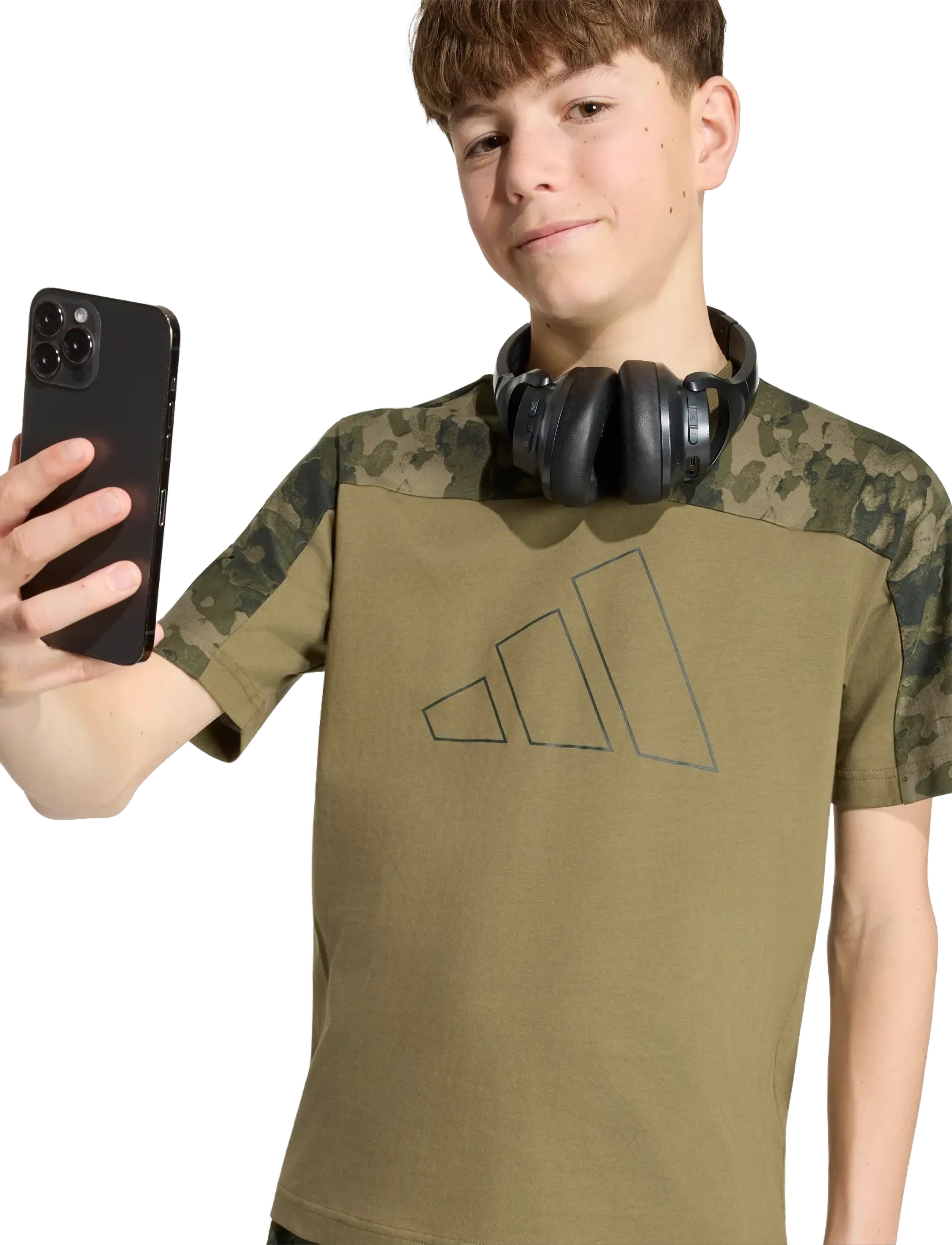 adidas Sportswear - J  CAMO T - sporttoppar - olistr/junink - 5