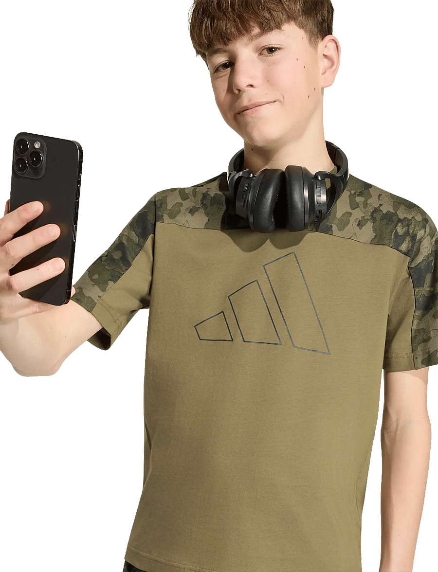 adidas Sportswear - J CAMO T - sporttoppar - olistr/junink - 5
