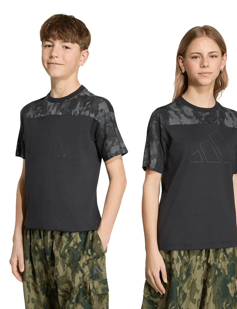 adidas Sportswear - J CAMO T - sportstoppe - black/carbon - 2