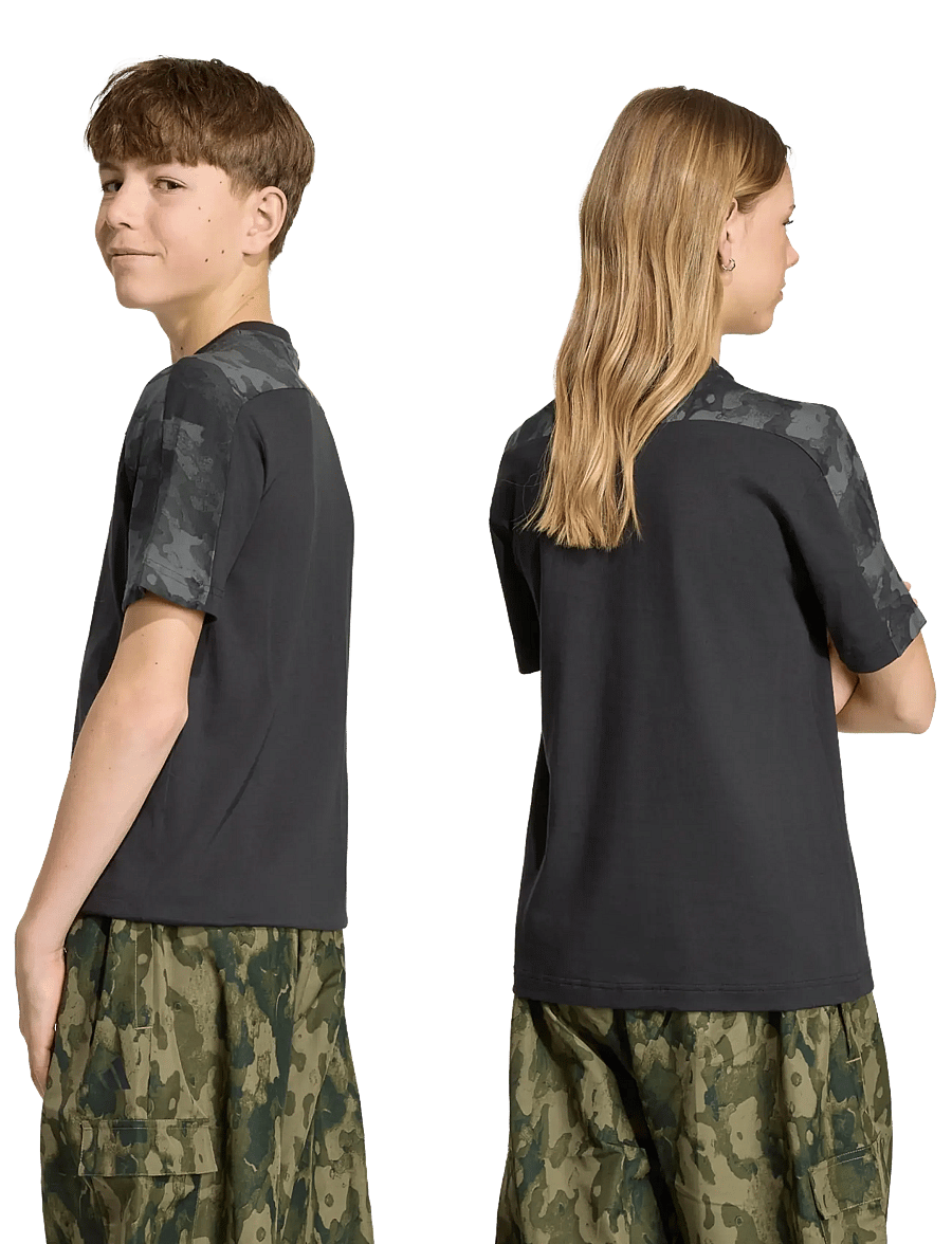 adidas Sportswear - J CAMO T - sportstoppe - black/carbon - 4