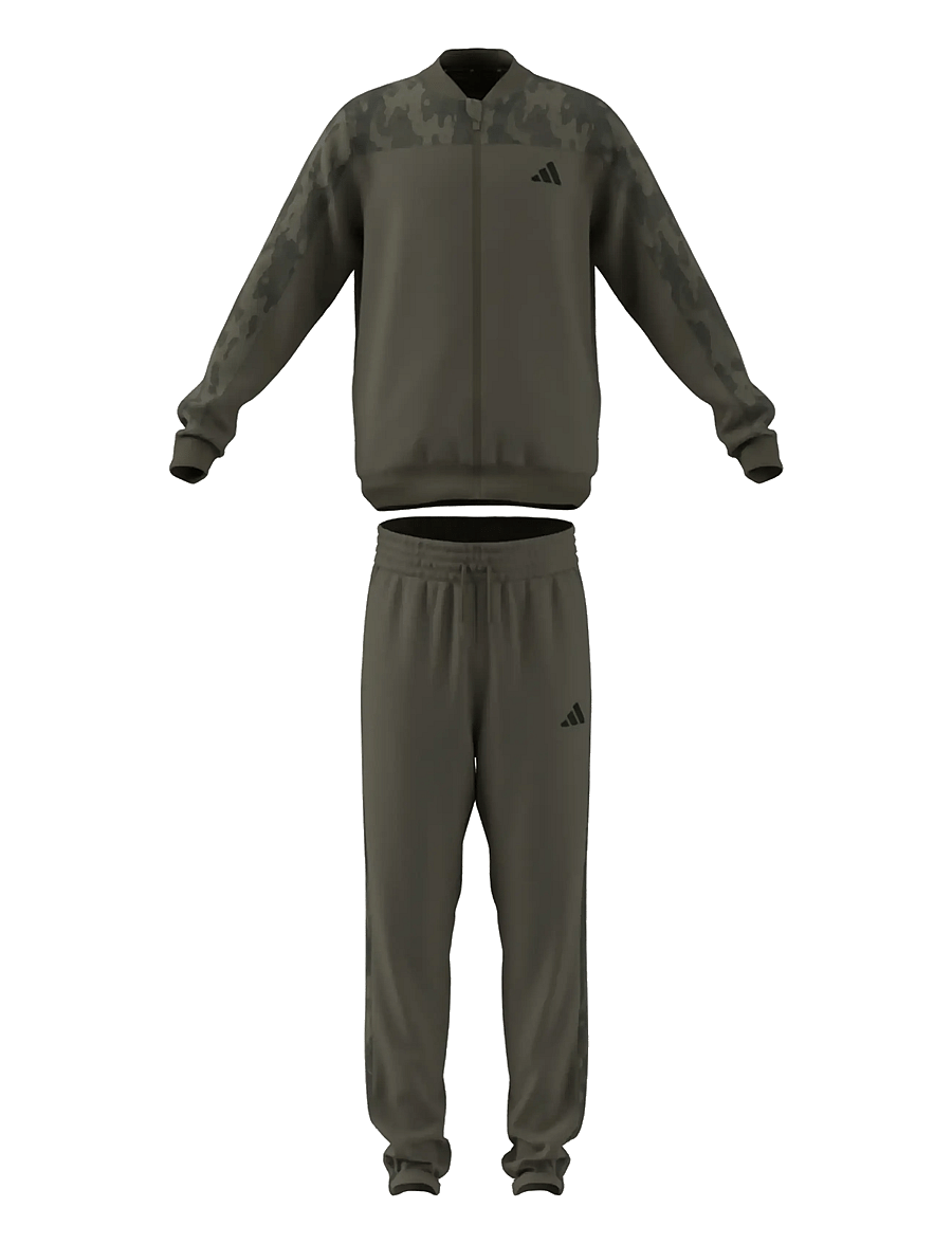 adidas Sportswear - J CAMO TS - sportiniai kostiumai ir dviejų dalių komplektai - olistr/junink - 2