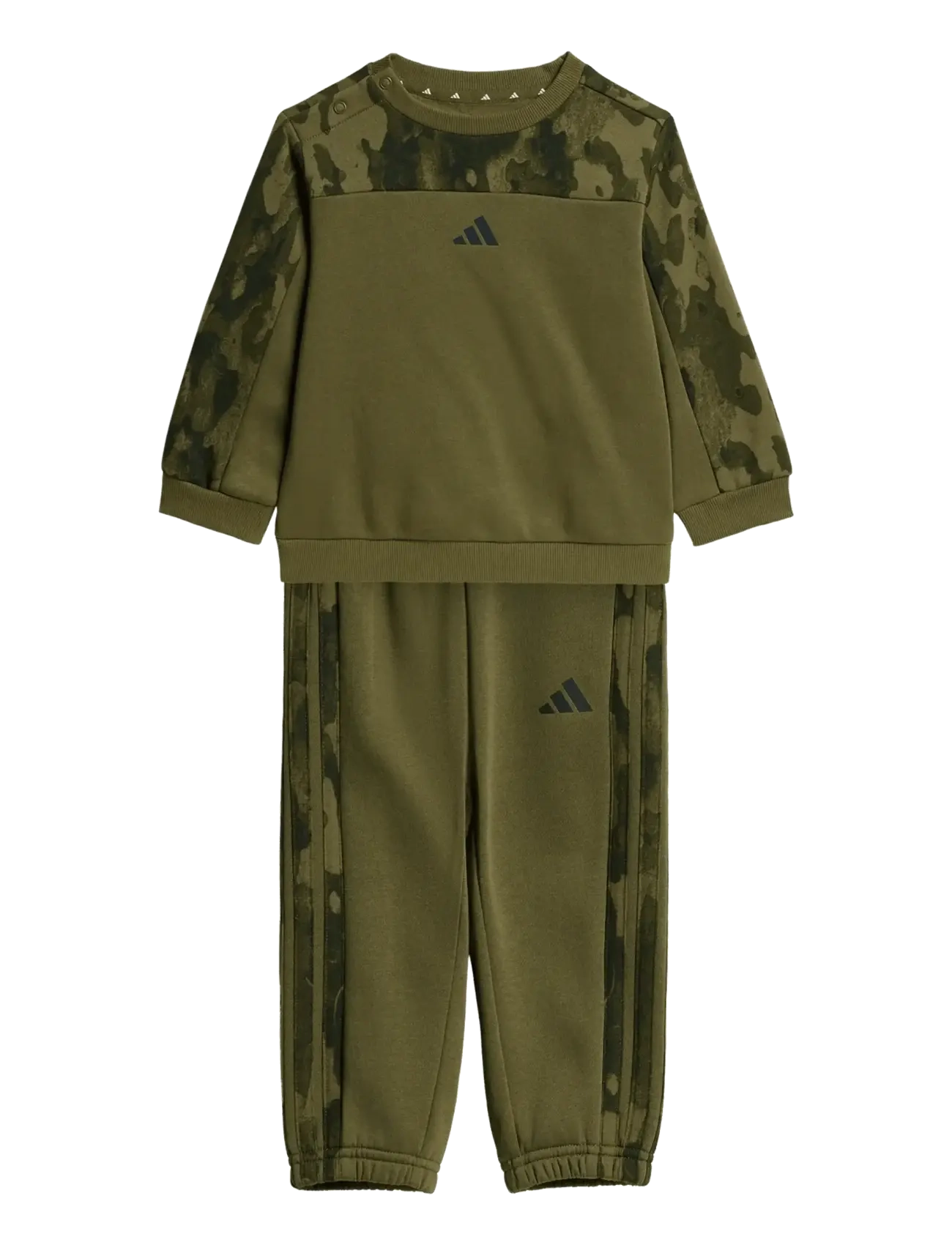 adidas Sportswear I Camo Set, Børn, Camo Træningsdragt, Kakigrøn, Str: 80