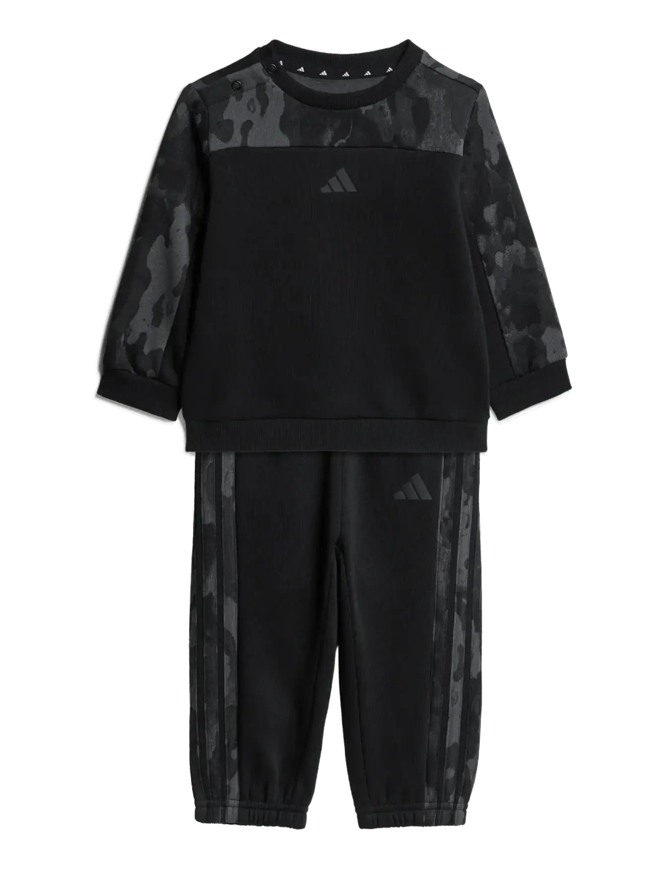 adidas Sportswear I Camo Set, Børn, Camo Træningsdragt, Sort, Str: 104
