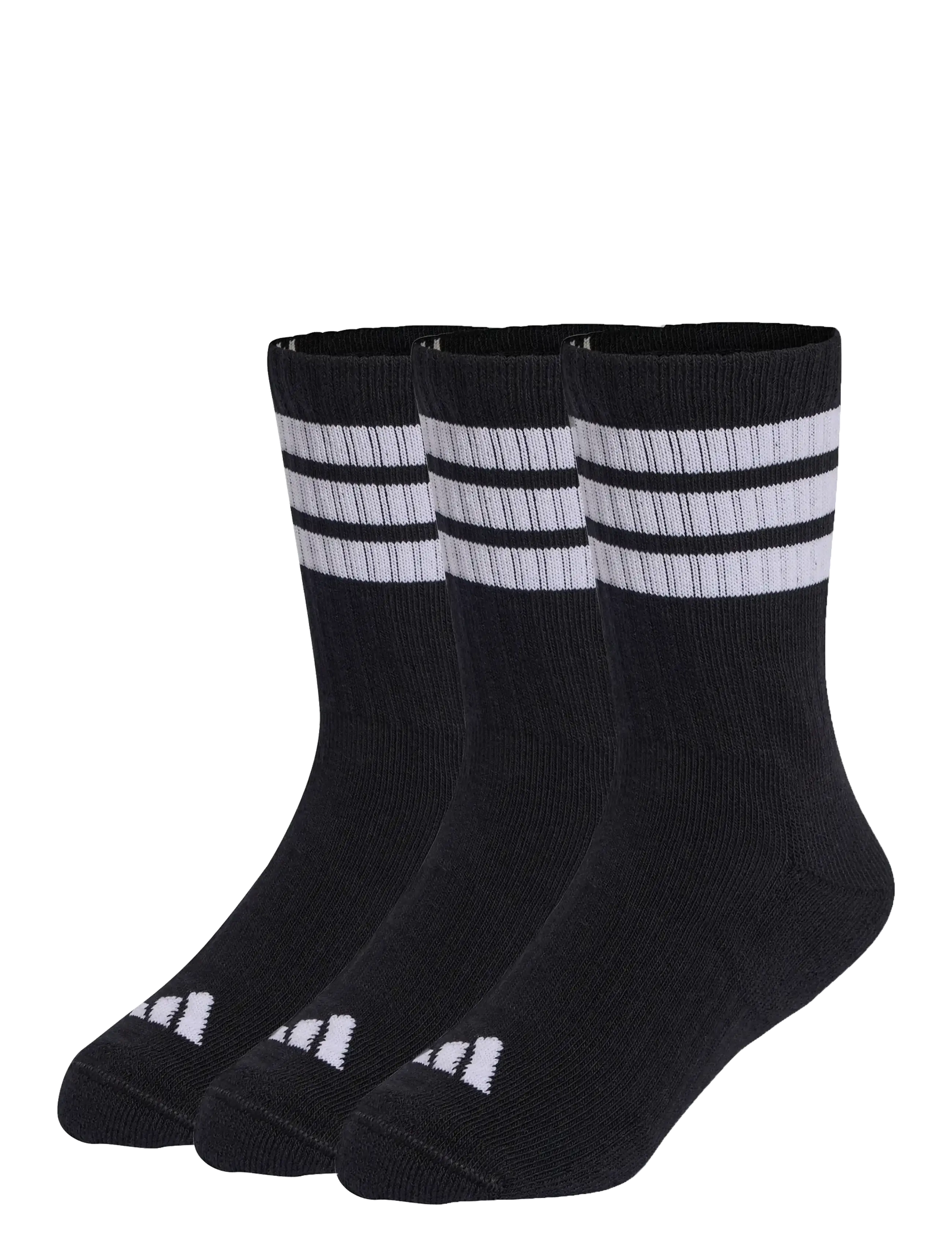 adidas Sportswear 3S KD C CRW 3P - Strømper - BLACK/WHITE/WHITE / black