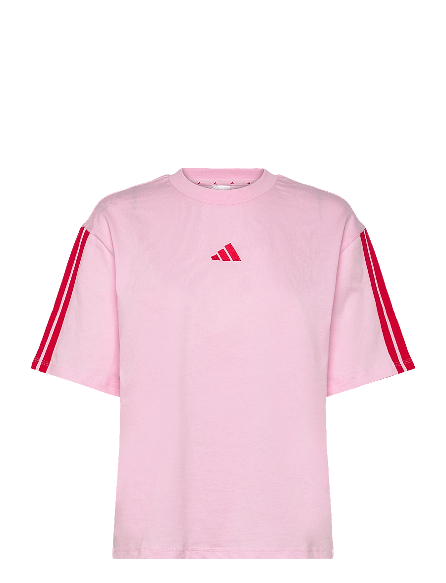 adidas Sportswear - W 3S SJ BF T - t-shirts - clpink/purrub - 1