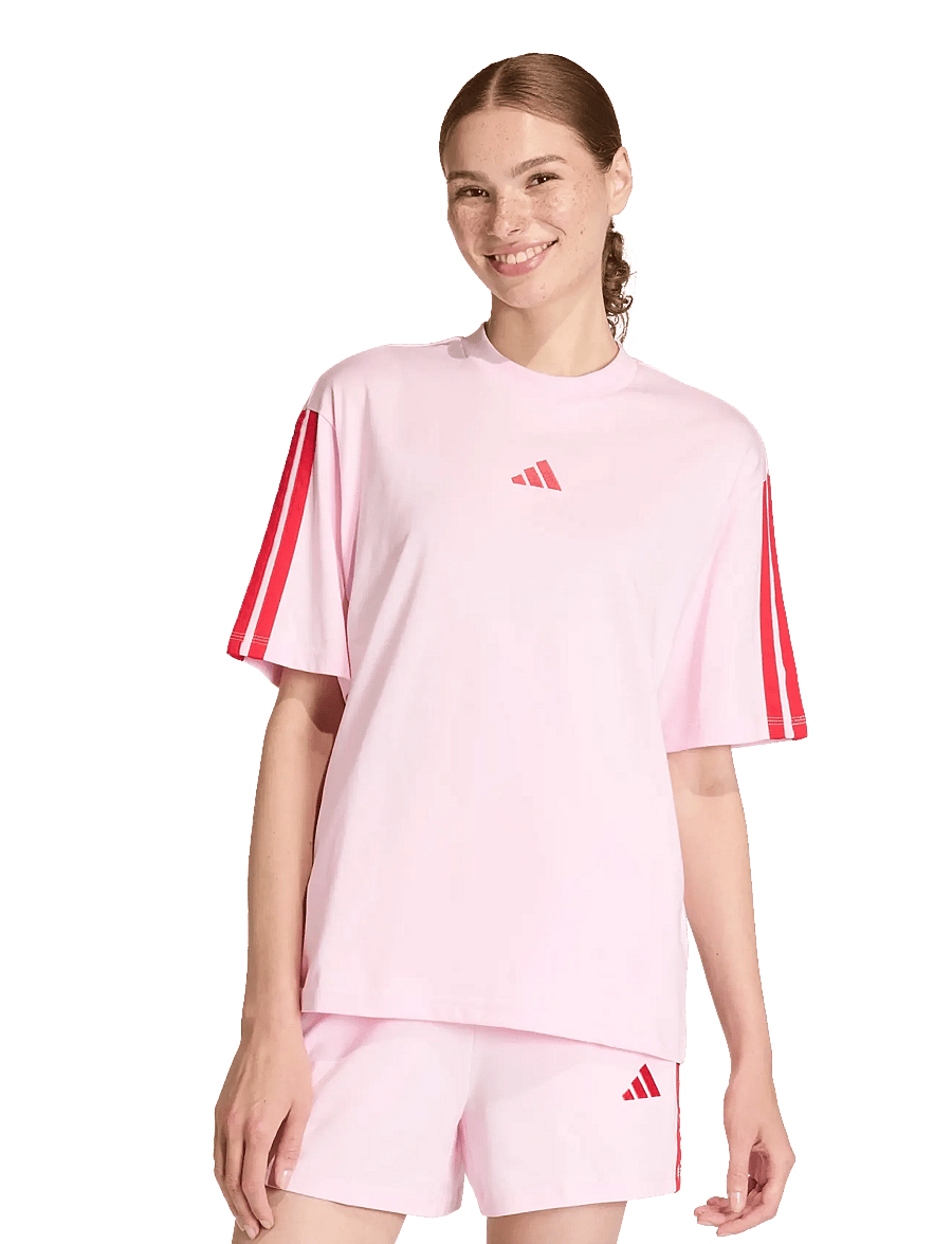 adidas Sportswear - W 3S SJ BF T - t-shirts - clpink/purrub - 3