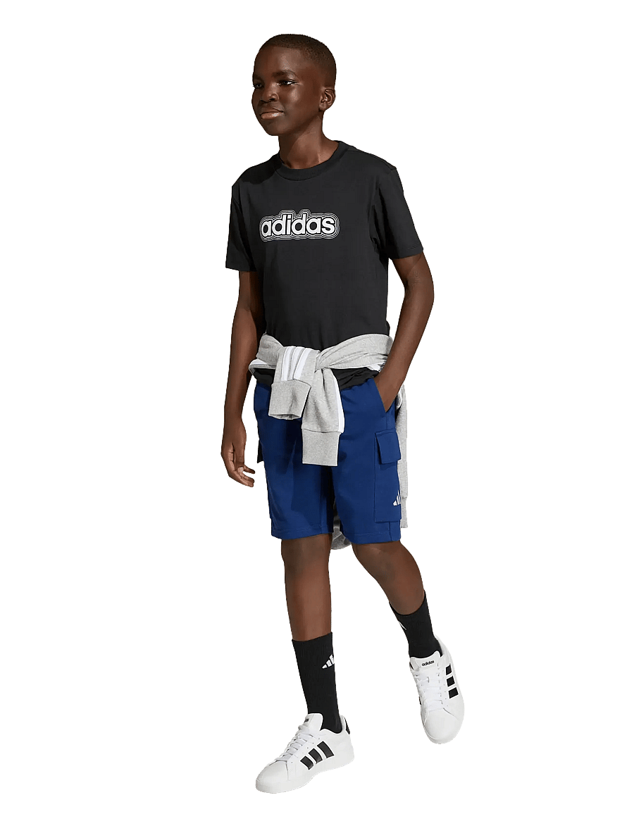 adidas Sportswear - J SL FT C SH - lühikesed dressipüksid - dkblue/white - 0