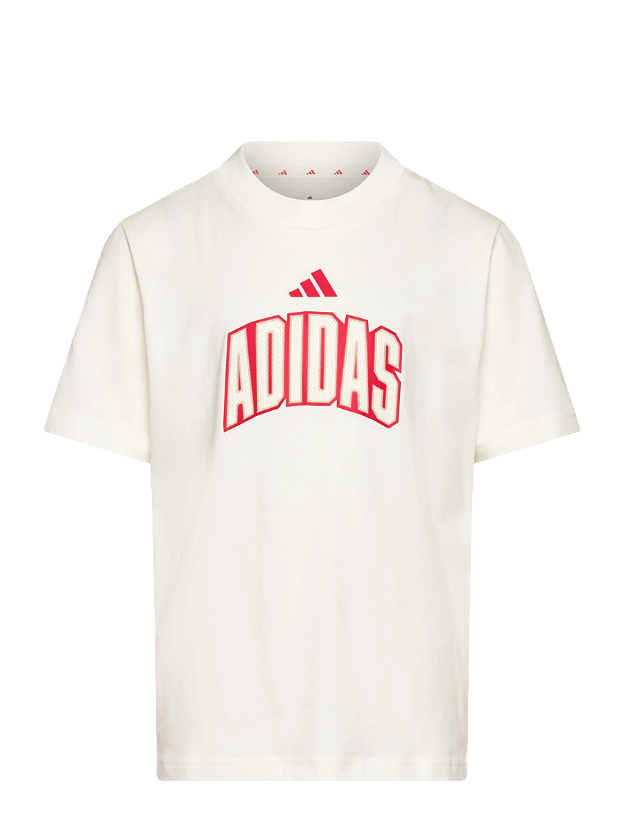 adidas Sportswear - J STD GFX TEE - sportoberteile - owhite/purrub - 0