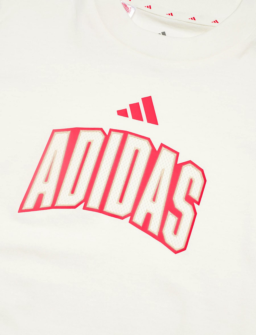 adidas Sportswear - J STD GFX TEE - sportoberteile - owhite/purrub - 2