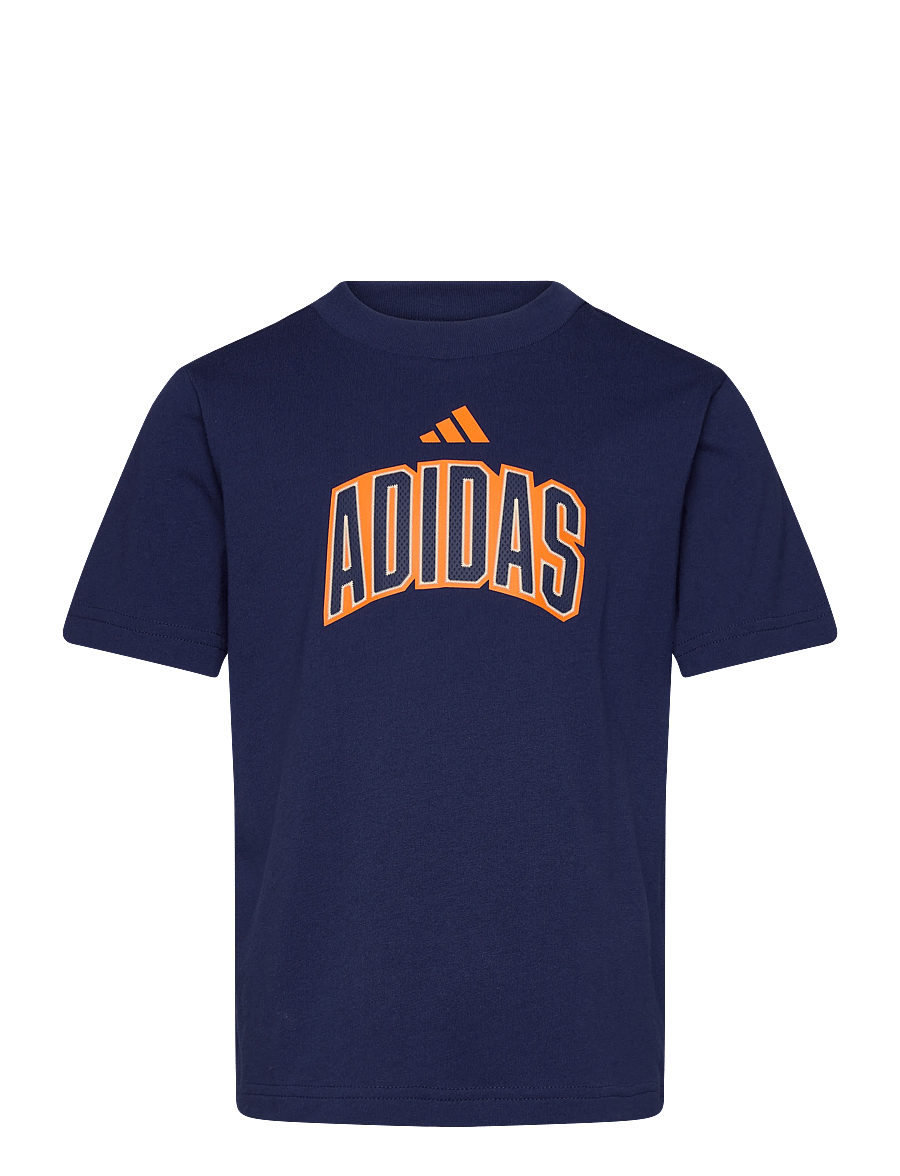 adidas Sportswear - J STD GFX TEE - sportoberteile - dkblue/puor - 0
