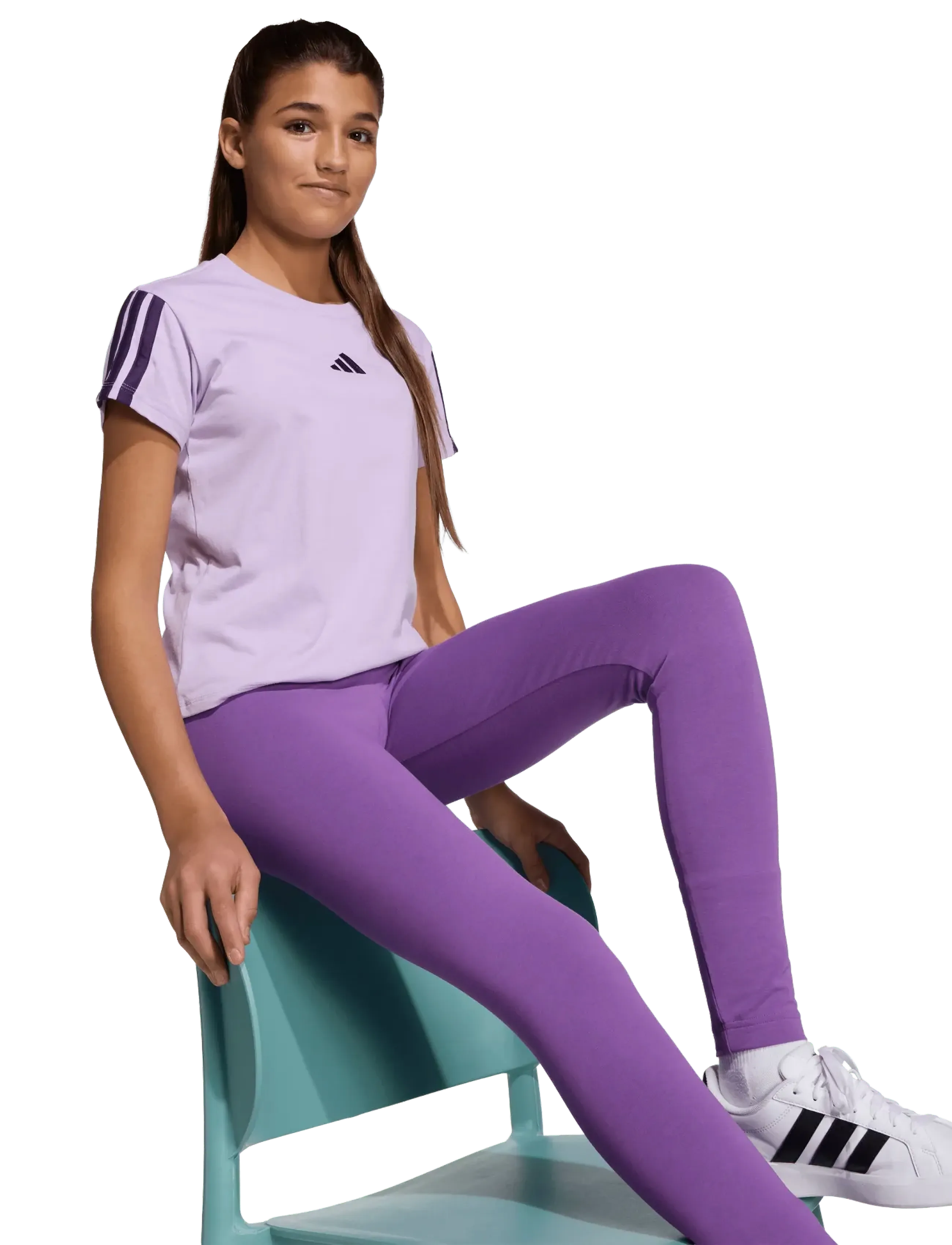 adidas Sportswear - JG GLAM LEG - bėgimo ir sportinės tamprės - actpur/icgome - 4