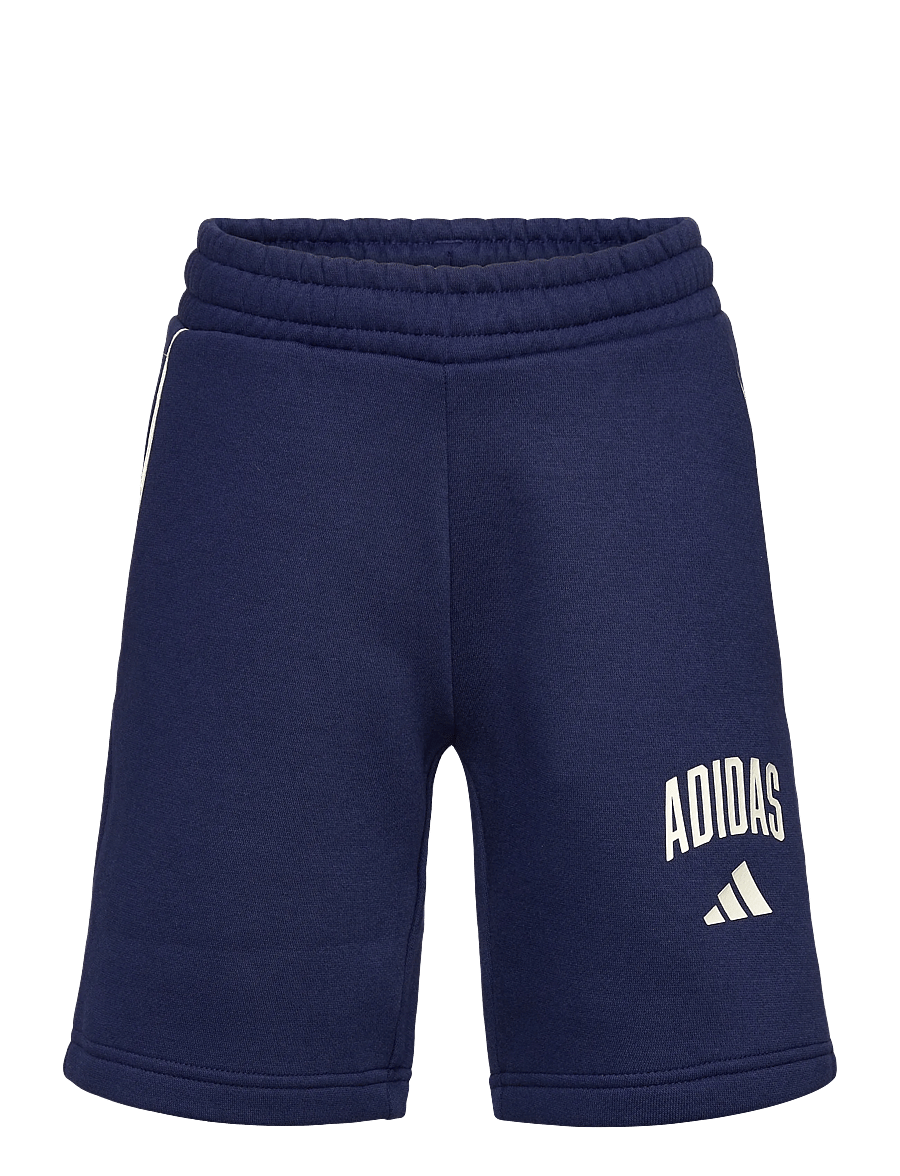 adidas Sportswear - J CLGT FL SHO - sweatshorts - dkblue/owhite - 1