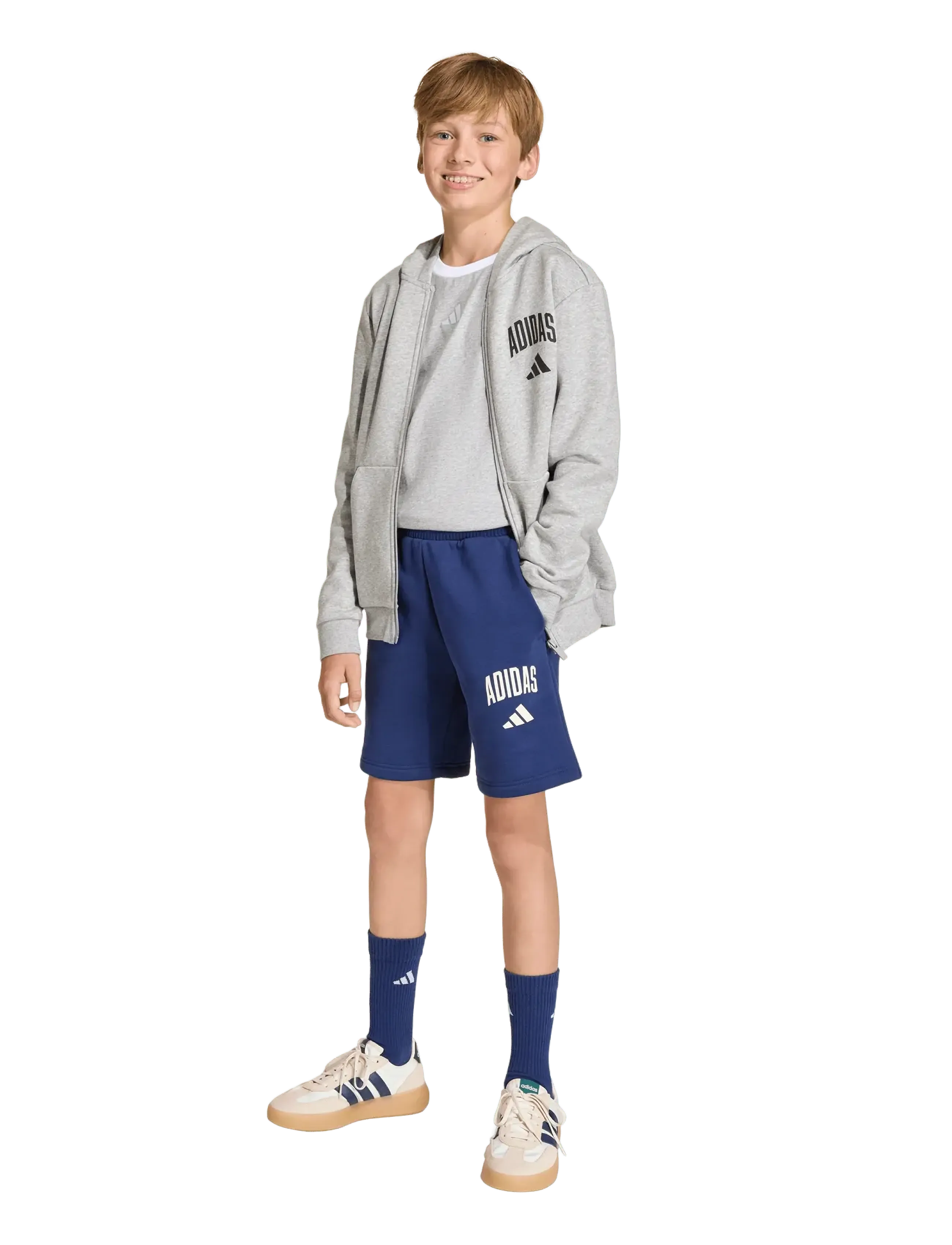 adidas Sportswear J CLGT FL SHO - Shorts - DKBLUE/OWHITE / navy