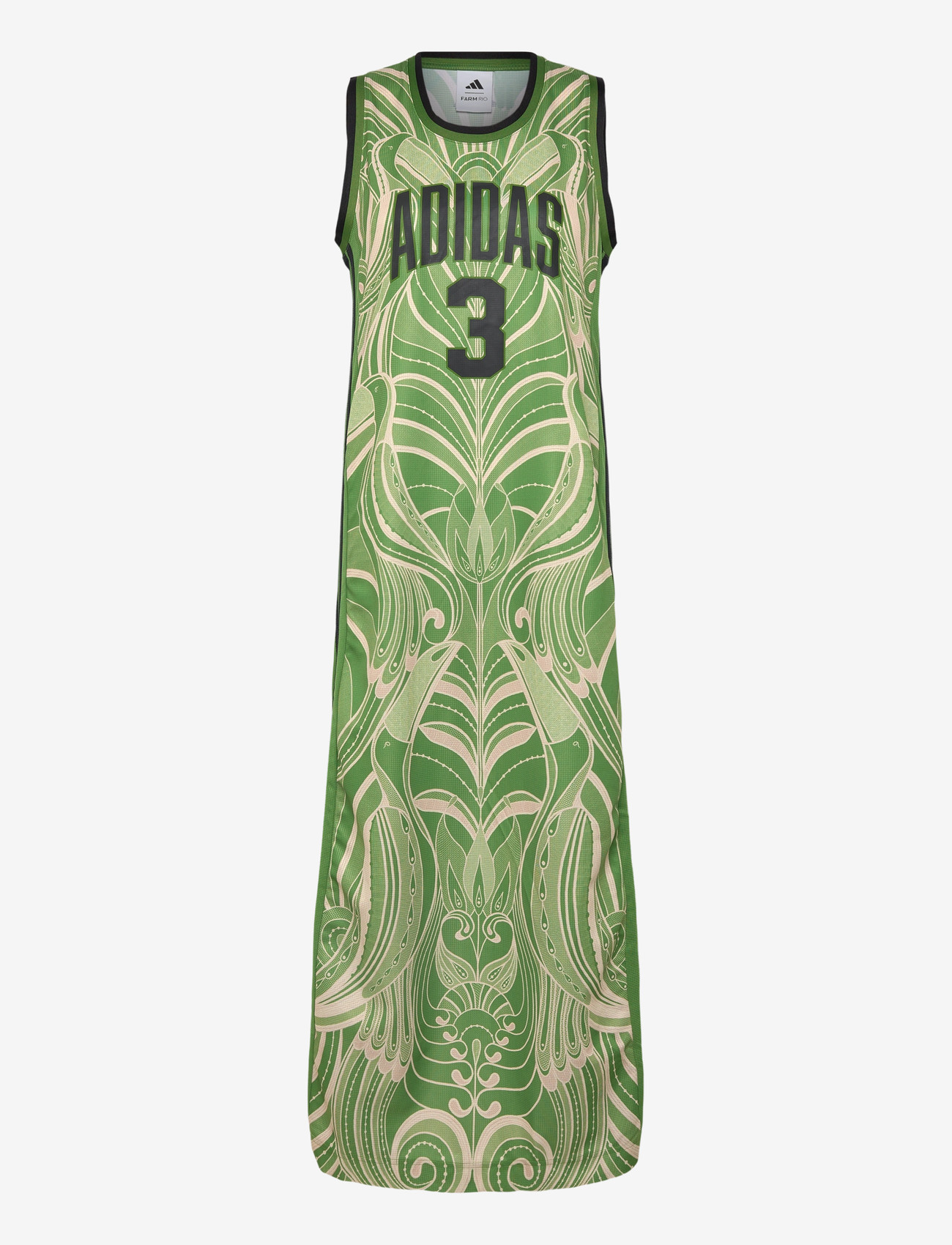 adidas Sportswear - FARM PRM DRESS - kjoler & nederdele - cregrn/black - 0