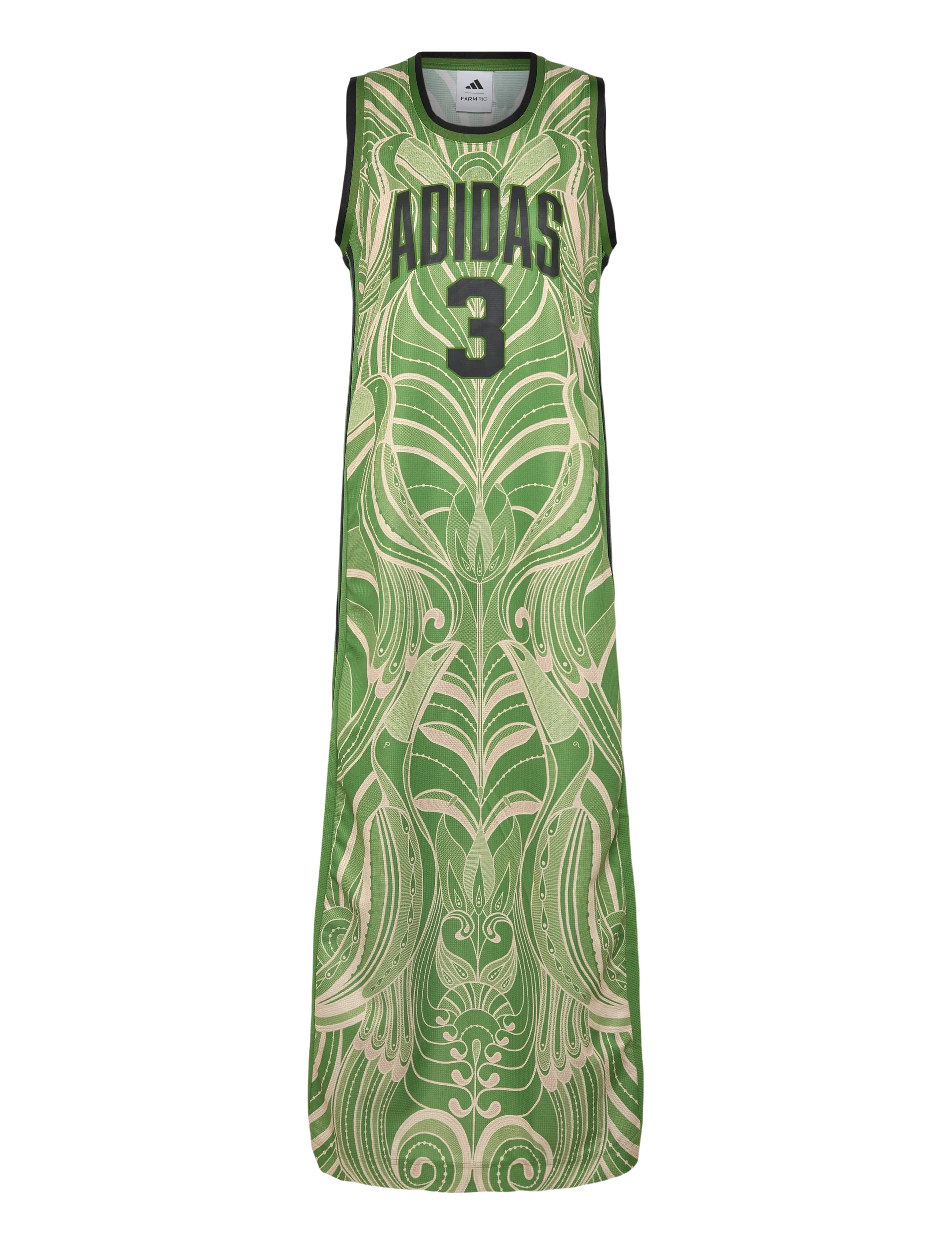 adidas Sportswear FARM PRM DRESS - Kjoler - CREGRN/BLACK / green