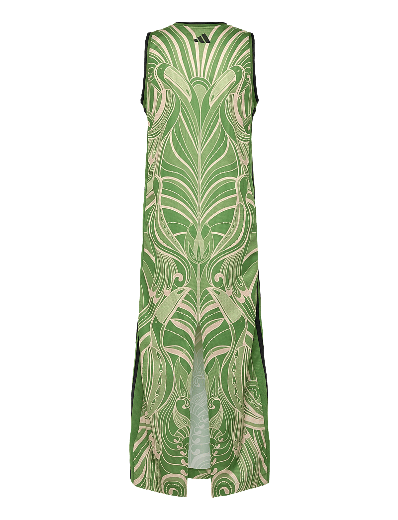 adidas Sportswear - FARM PRM DRESS - kjoler & nederdele - cregrn/black - 1