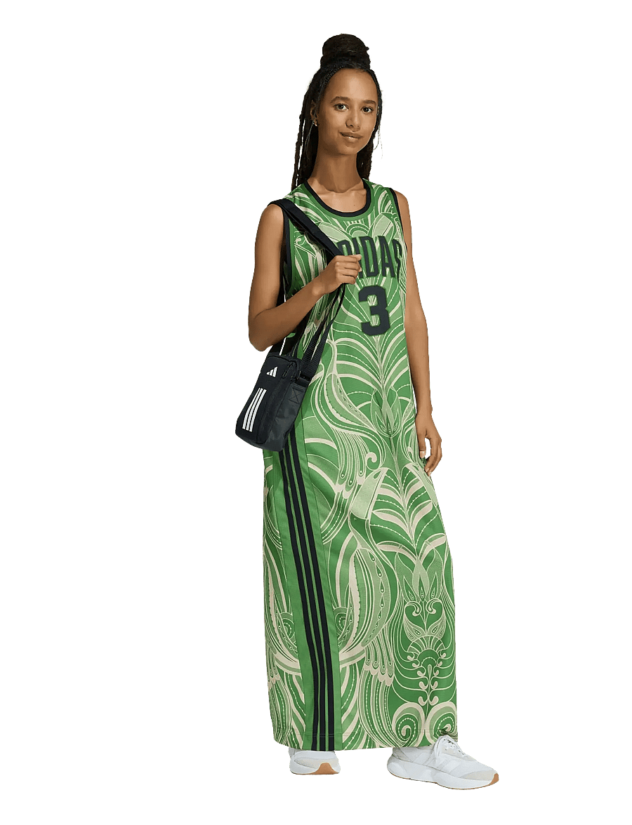 adidas Sportswear - FARM PRM DRESS - kleider & röcke - cregrn/black - 0