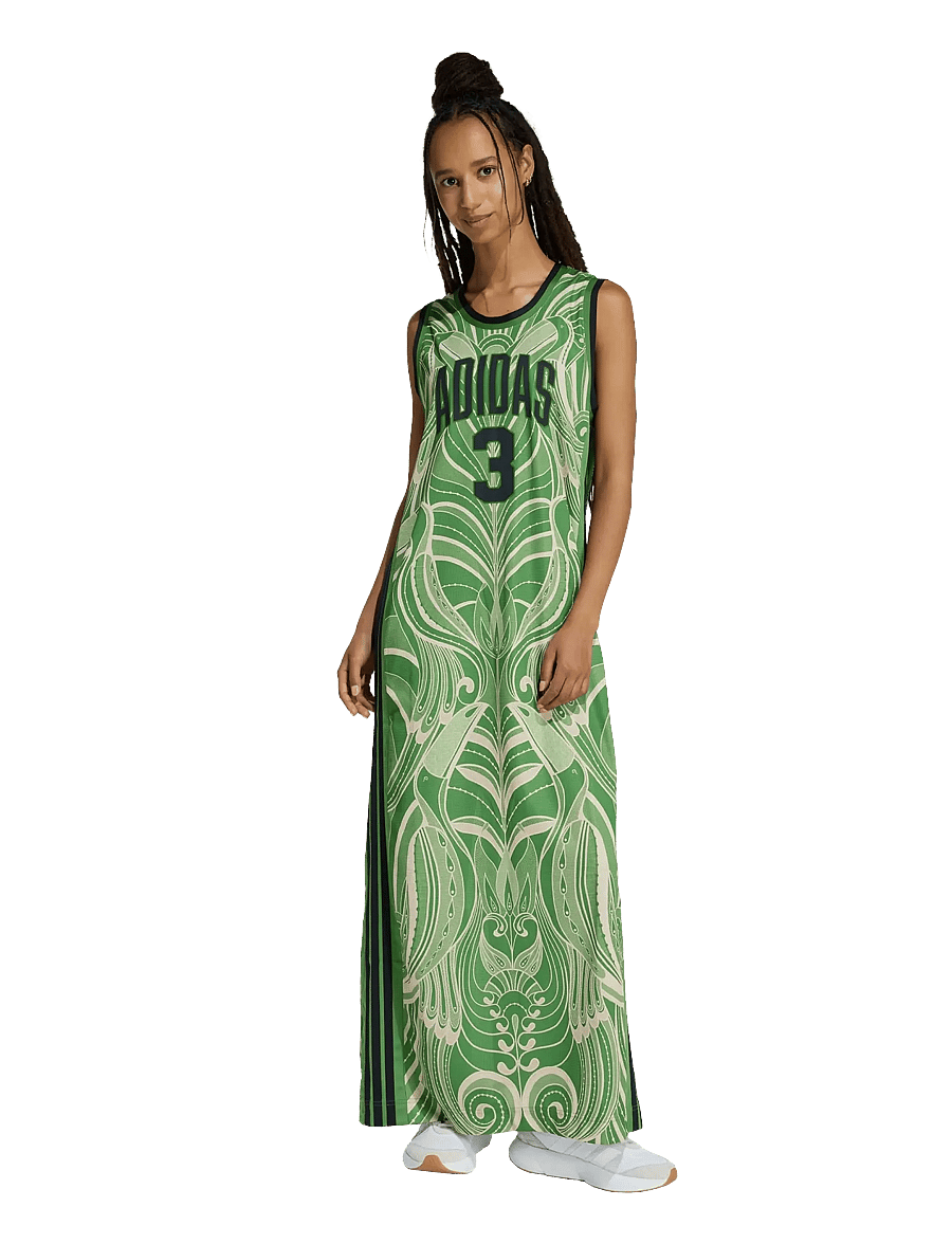 adidas Sportswear - FARM PRM DRESS - kleider & röcke - cregrn/black - 5