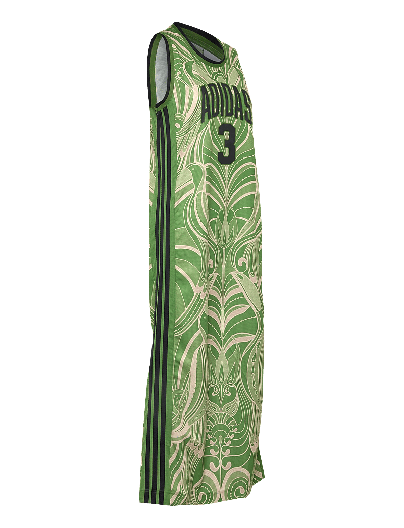 adidas Sportswear - FARM PRM DRESS - kjoler & nederdele - cregrn/black - 2