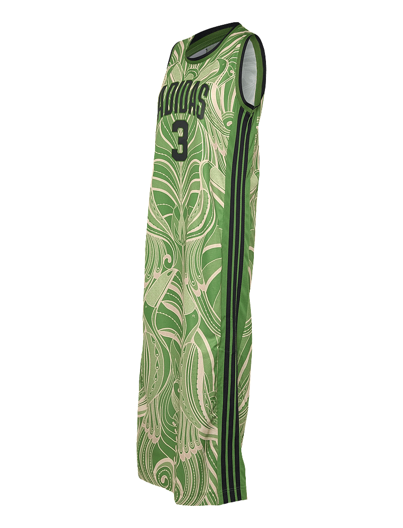 adidas Sportswear - FARM PRM DRESS - kjoler & nederdele - cregrn/black - 3