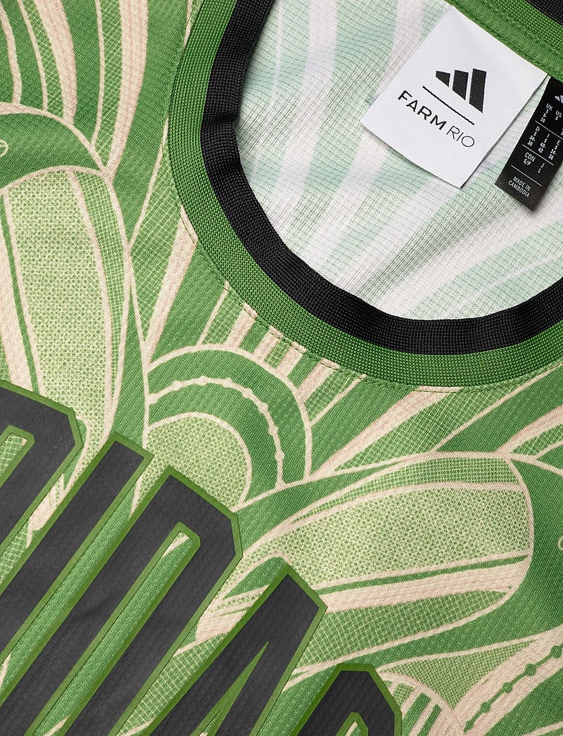 adidas Sportswear - FARM PRM DRESS - kjoler & nederdele - cregrn/black - 4