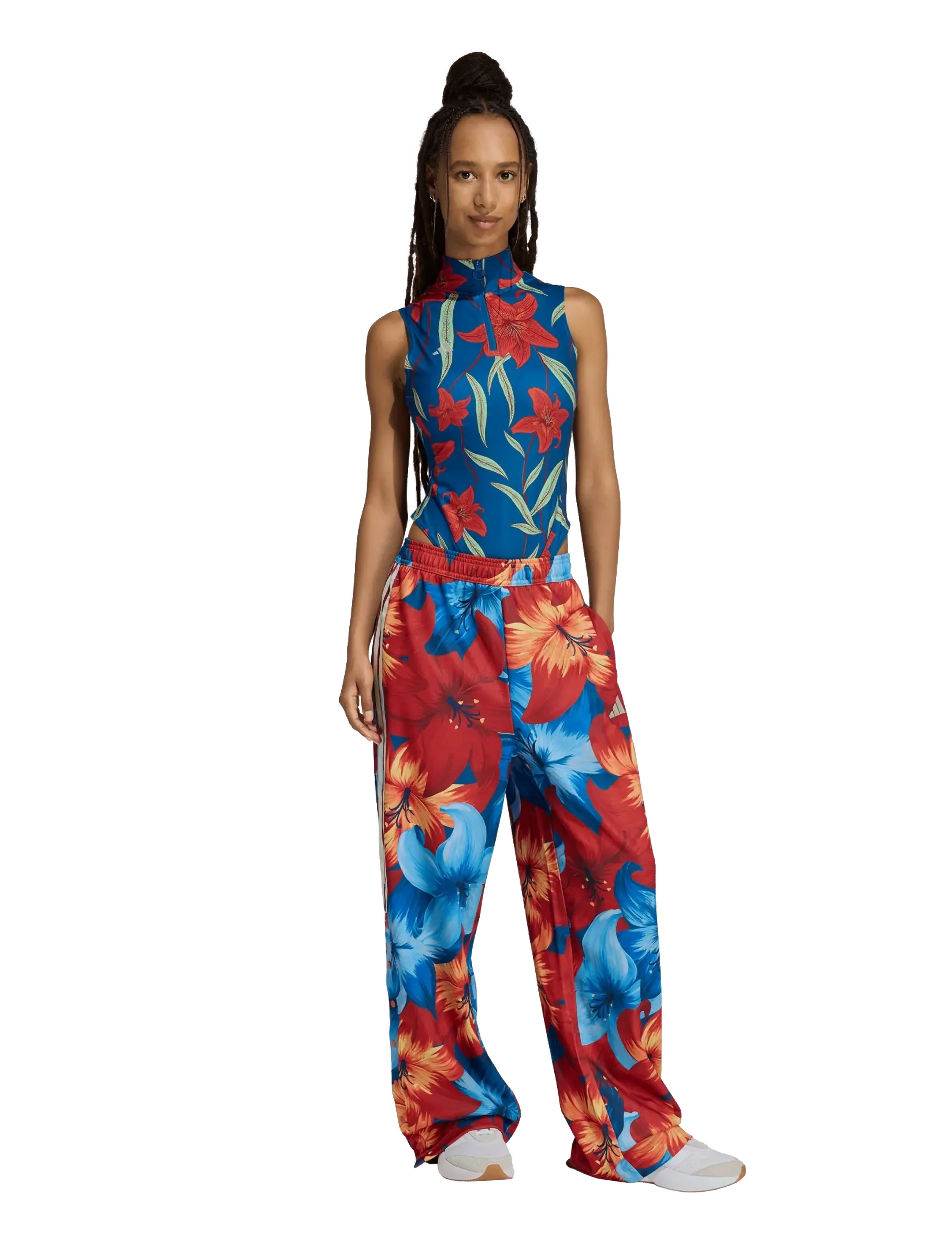 adidas Sportswear FARM BODYSUIT - Urheilutopit - SUPGRN/TACRED/DMARIN / multi