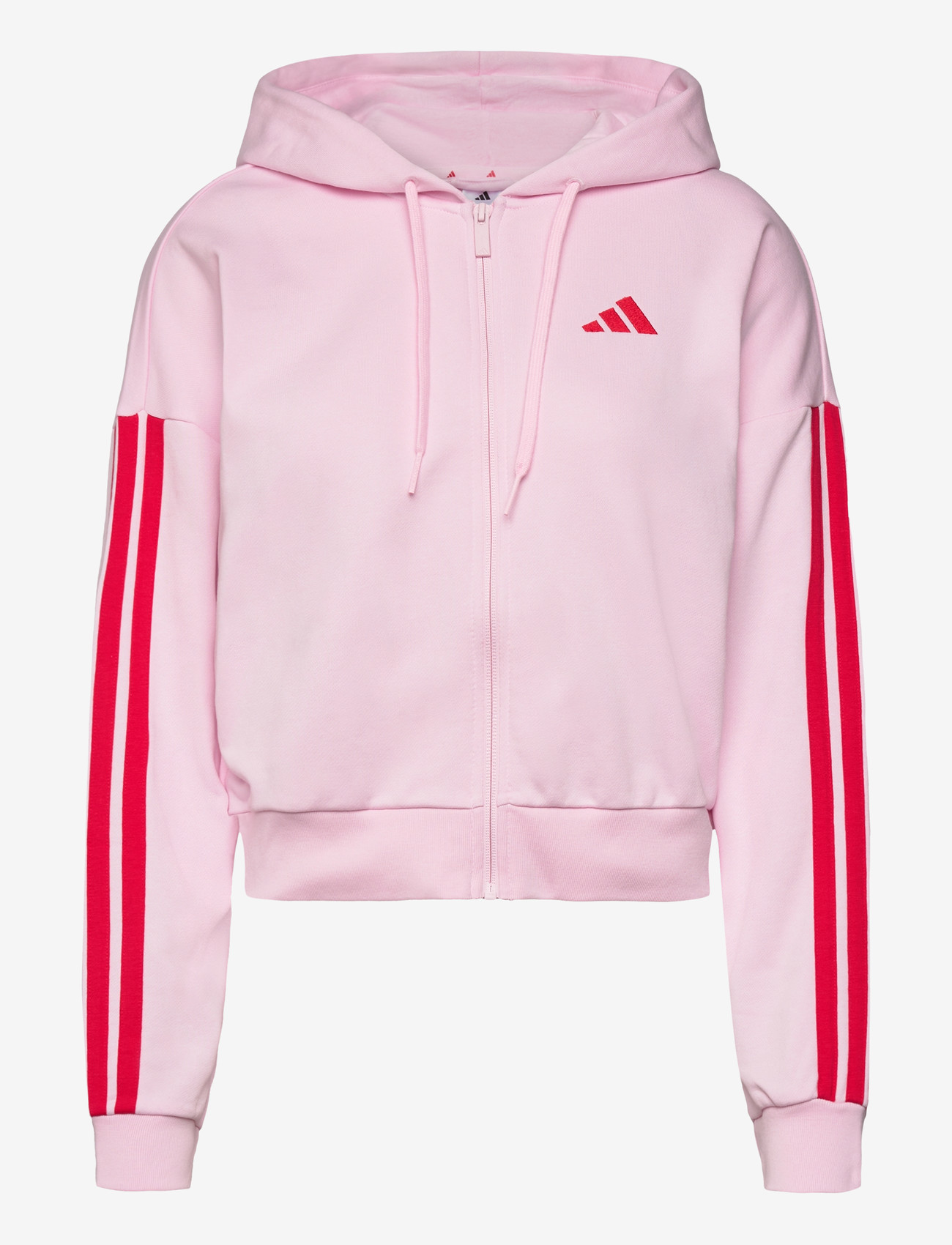 adidas Sportswear - W 3S FT FZ HD - oberteile - clpink/purrub - 1