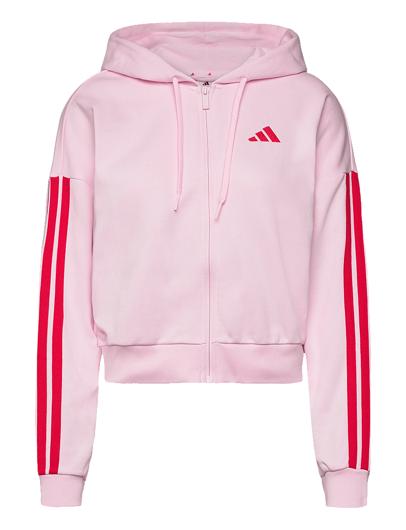 adidas Sportswear - W 3S FT FZ HD - oberteile - clpink/purrub - 1