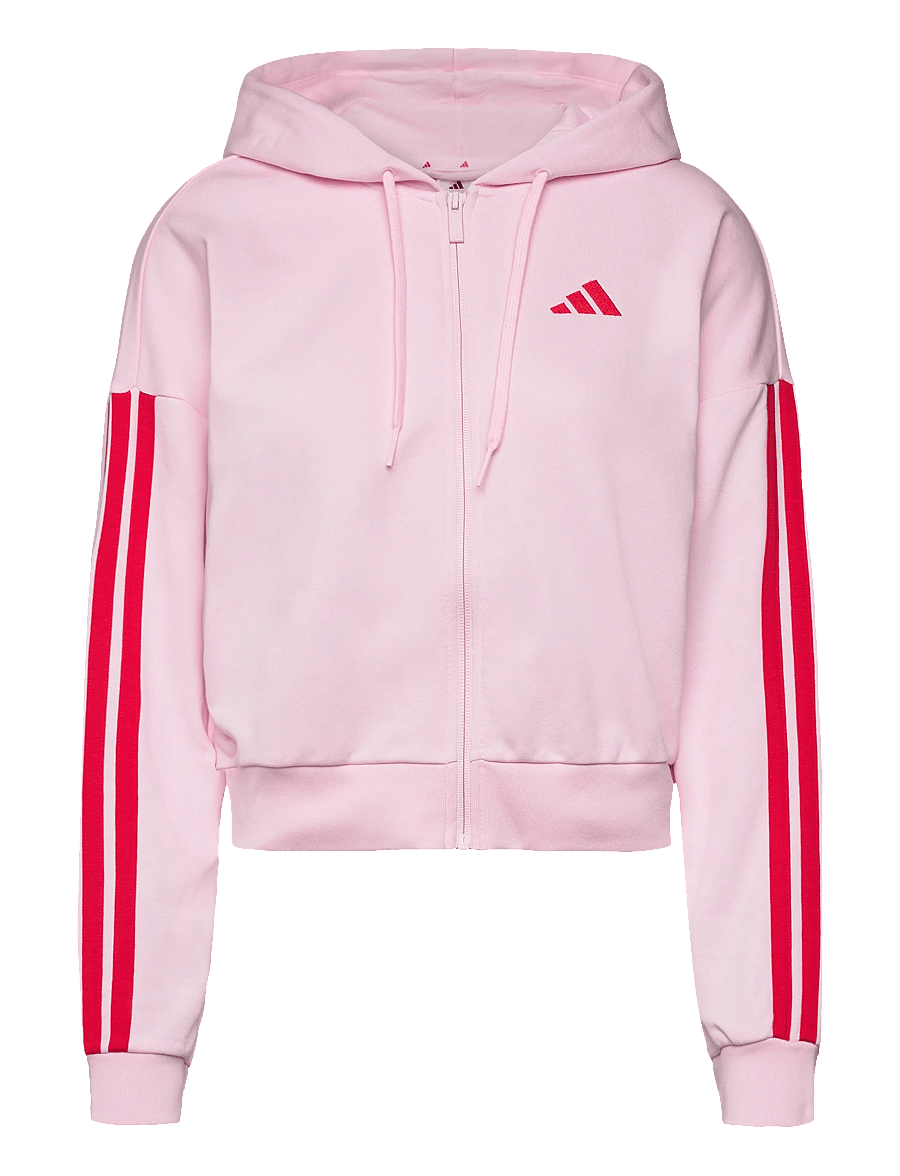 adidas Sportswear - W 3S FT FZ HD - overdele - clpink/purrub - 1
