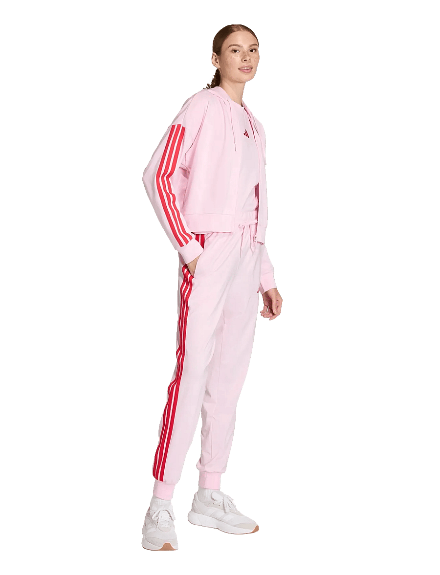 adidas Sportswear - W 3S FT FZ HD - overdele - clpink/purrub - 0