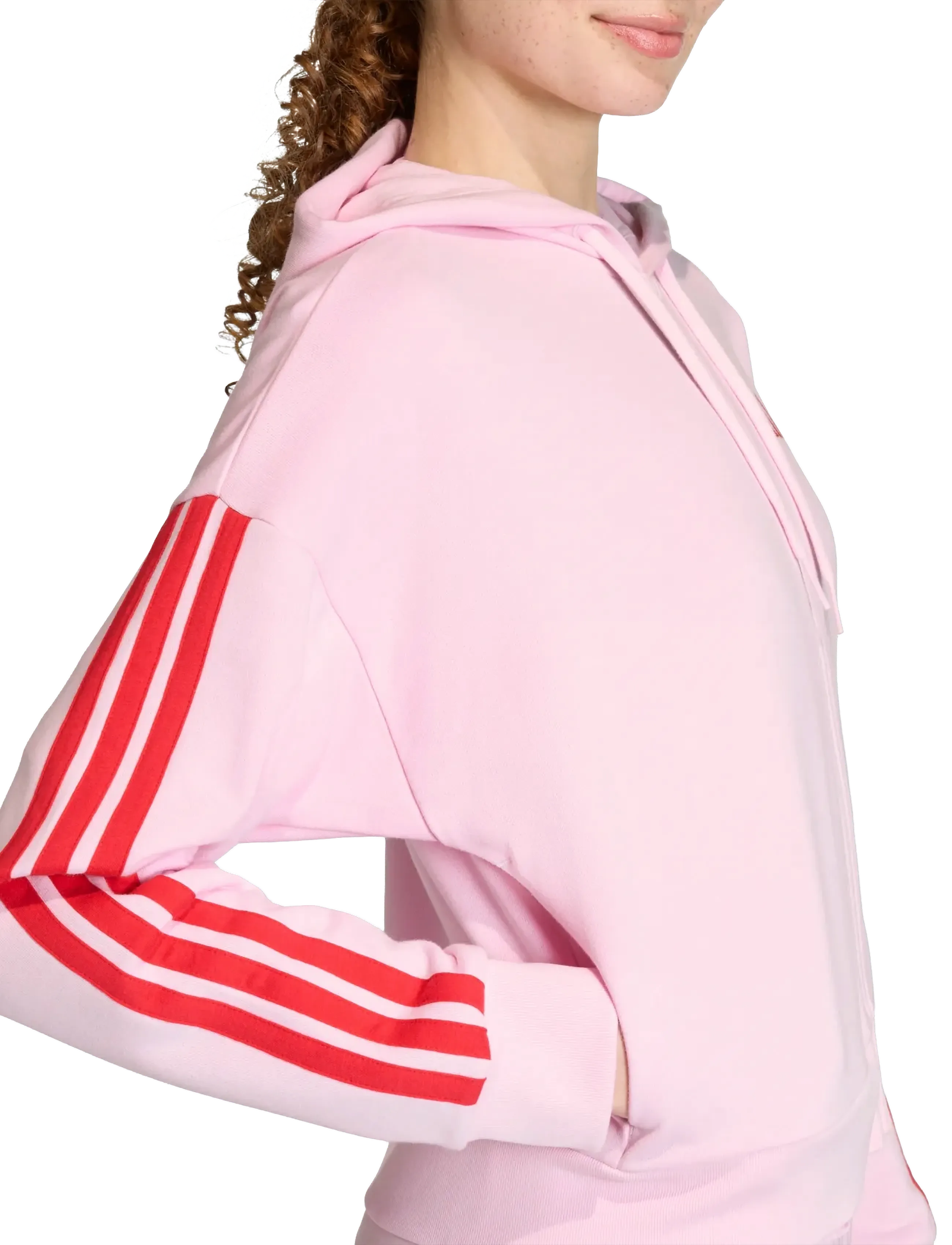 adidas Sportswear - W 3S FT FZ HD - overdele - clpink/purrub - 5