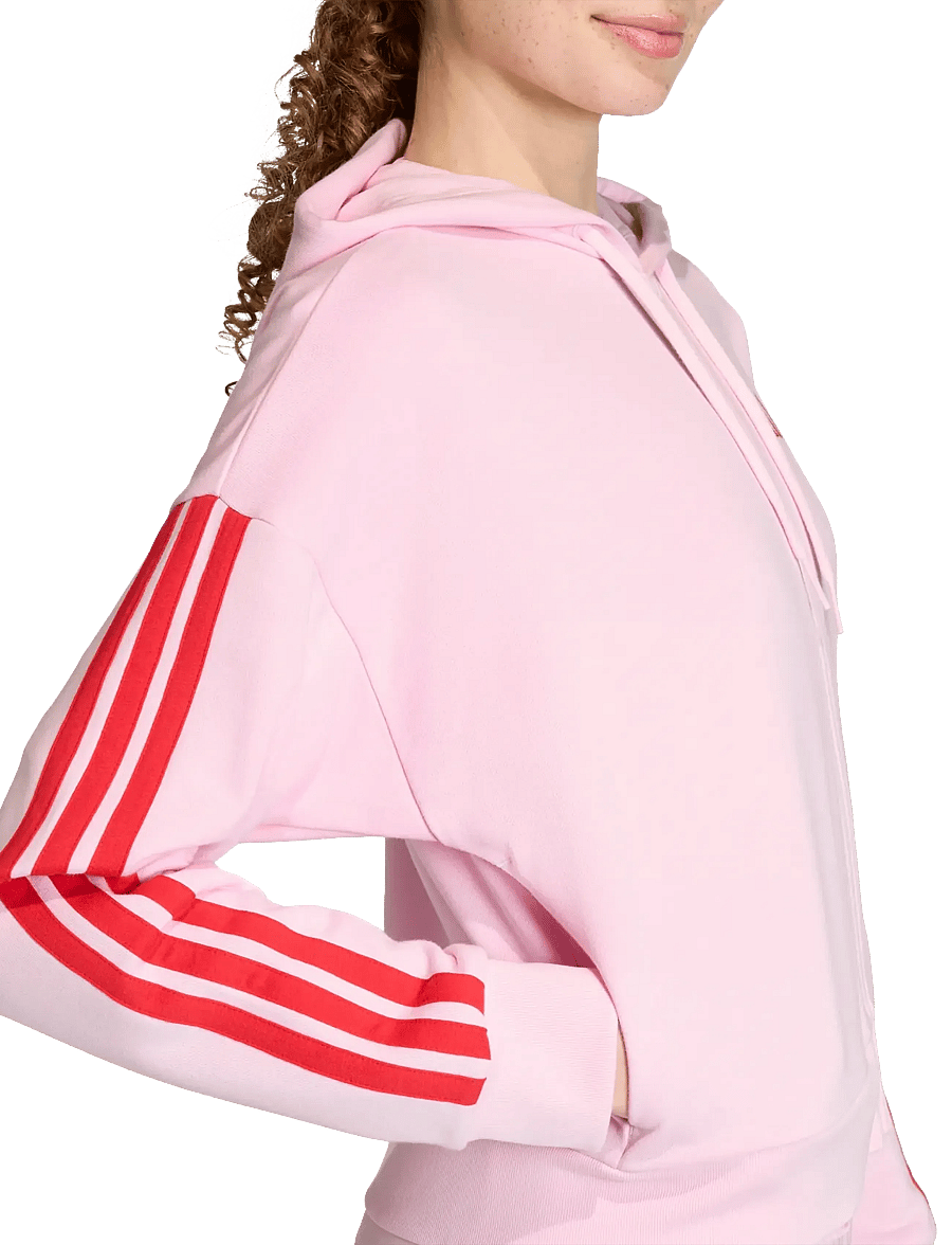 adidas Sportswear - W 3S FT FZ HD - overdele - clpink/purrub - 5