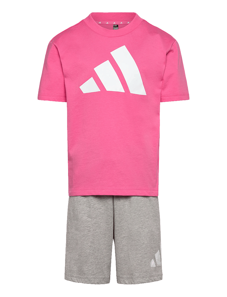 adidas Sportswear - LK BL T-SET 160 - 2-osalised komplektid - pnkfus/white - 1