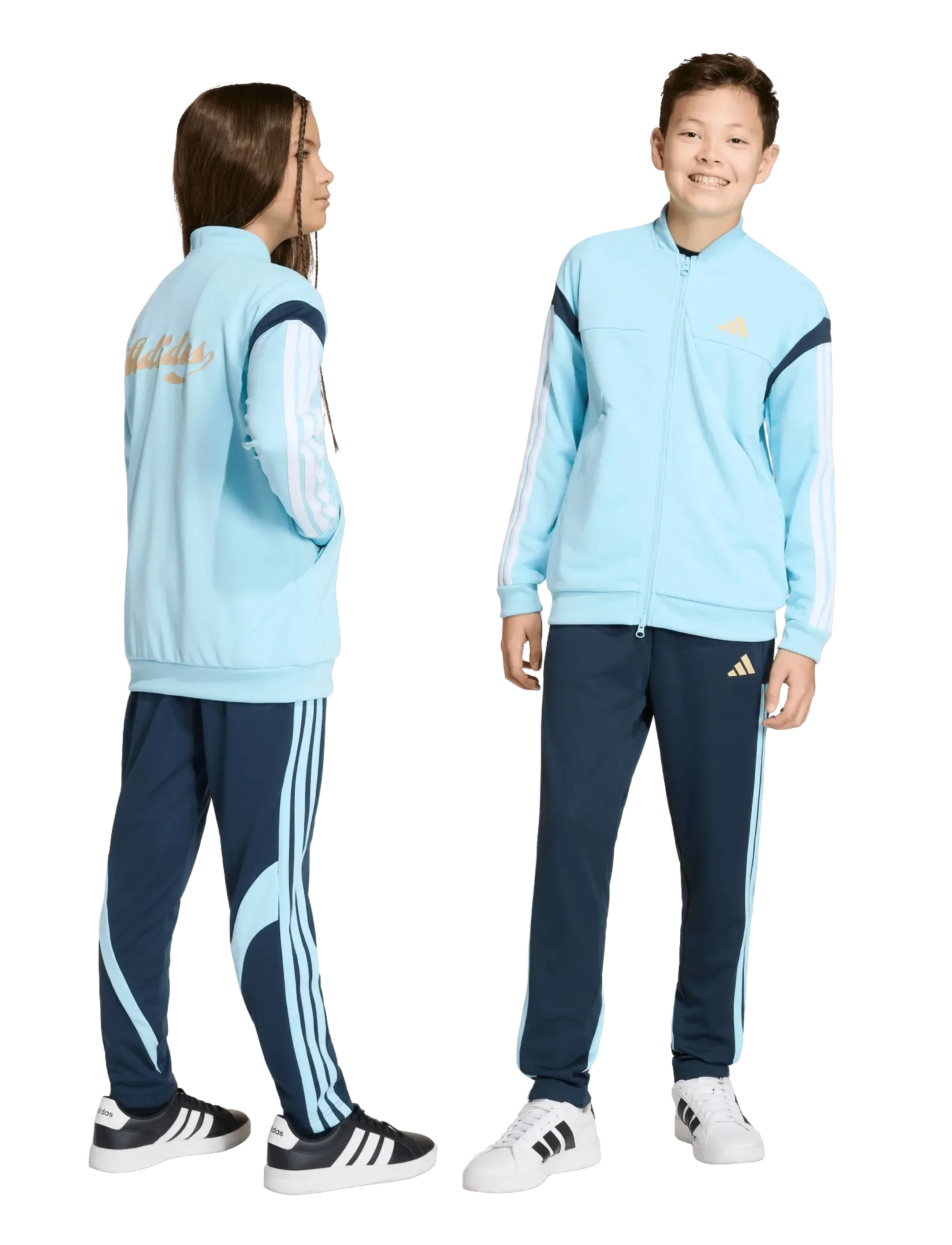 adidas Sportswear - J HOT PANT - sweatpants - ntnavy/iceblu/hazbei - 2