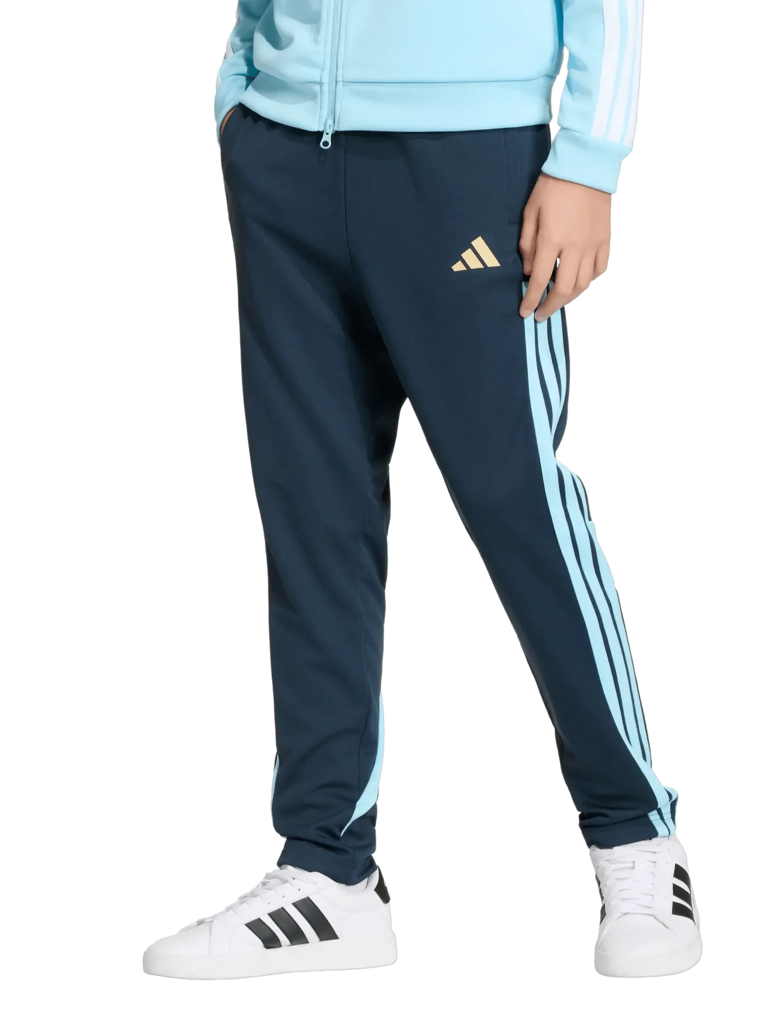 adidas Sportswear - J HOT PANT - sweatpants - ntnavy/iceblu/hazbei - 4