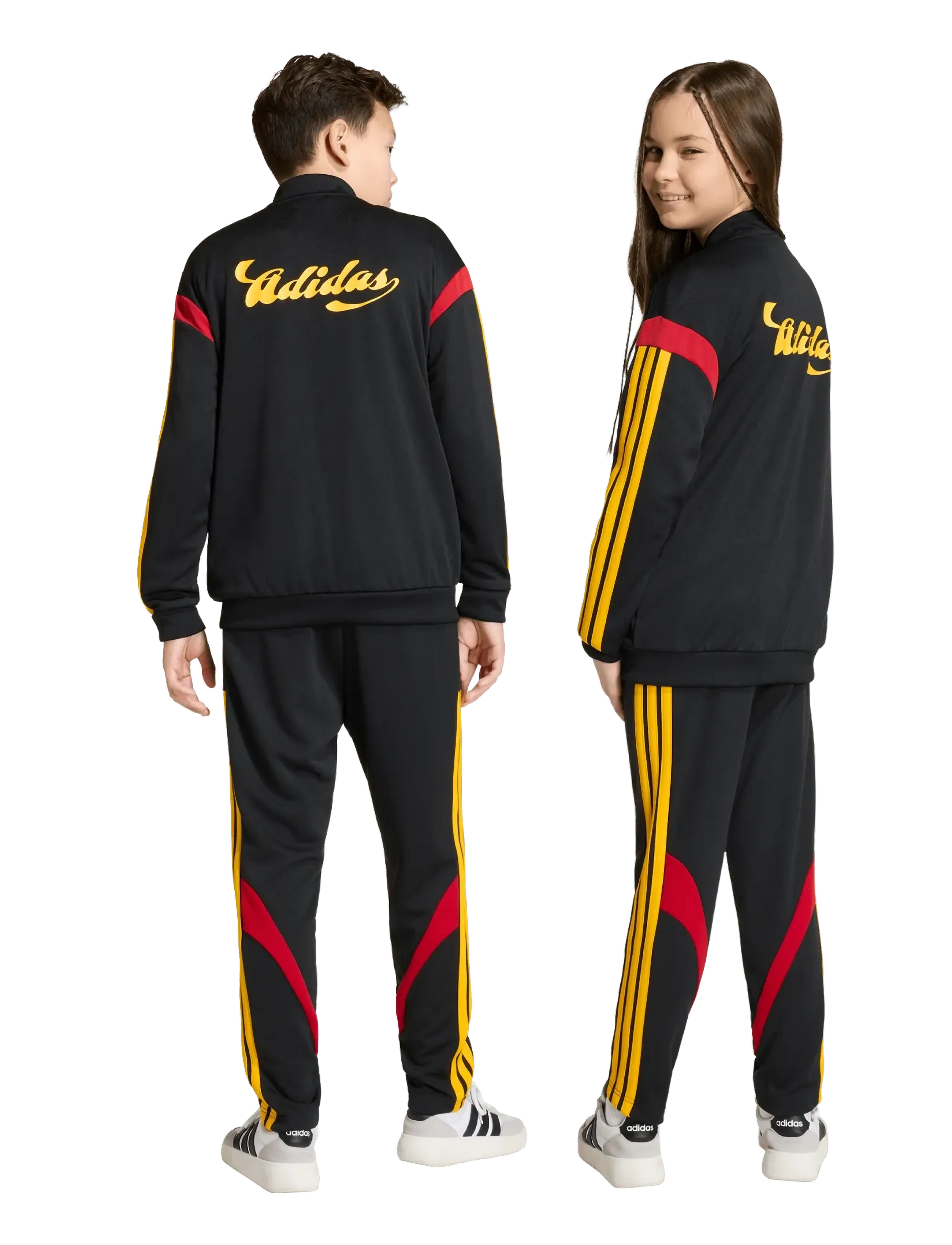 adidas Sportswear - J HOT PANT - sweatpants - black/cogold/powred - 4