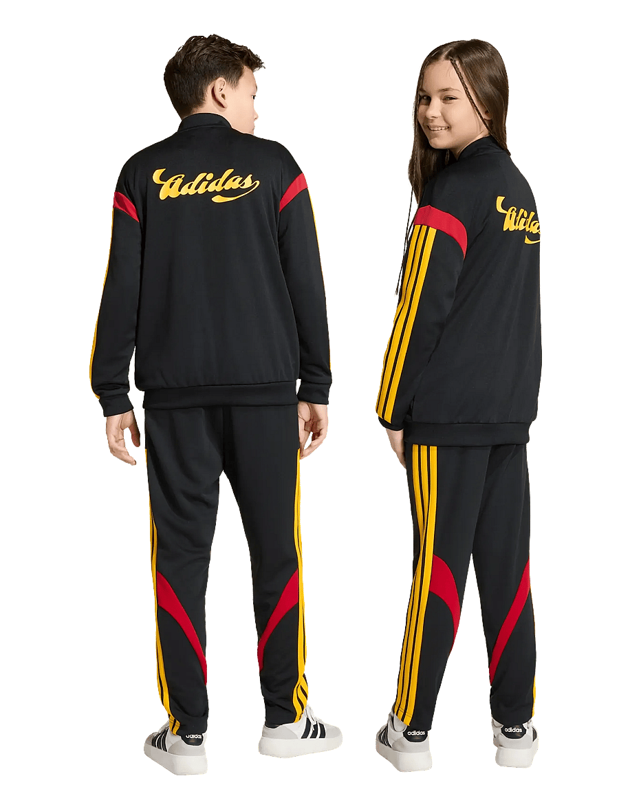 adidas Sportswear - J HOT PANT - jogginghosen - black/cogold/powred - 4