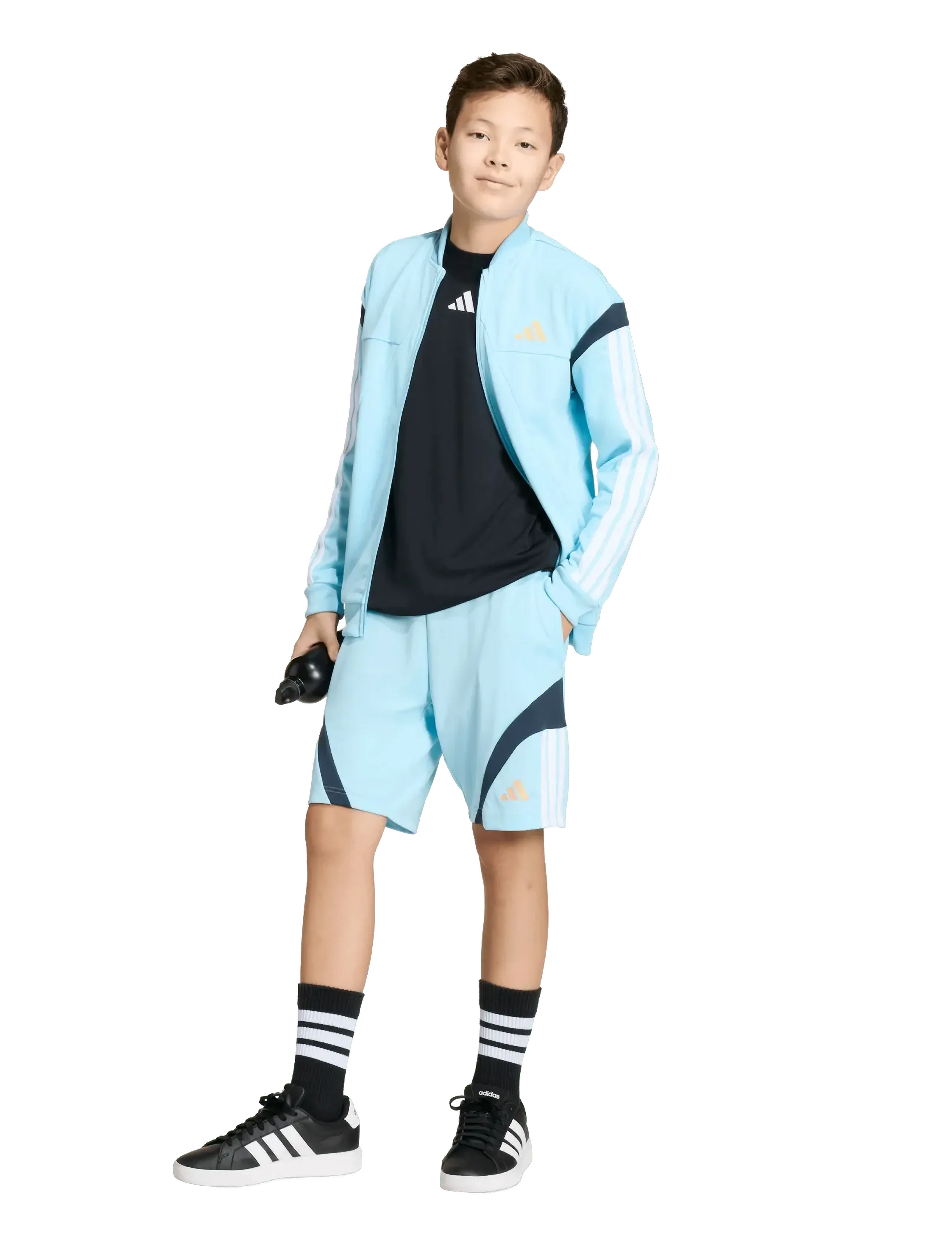 adidas Sportswear - J HOT SHO - sportsshorts - iceblu/white/hazbei/n - 2