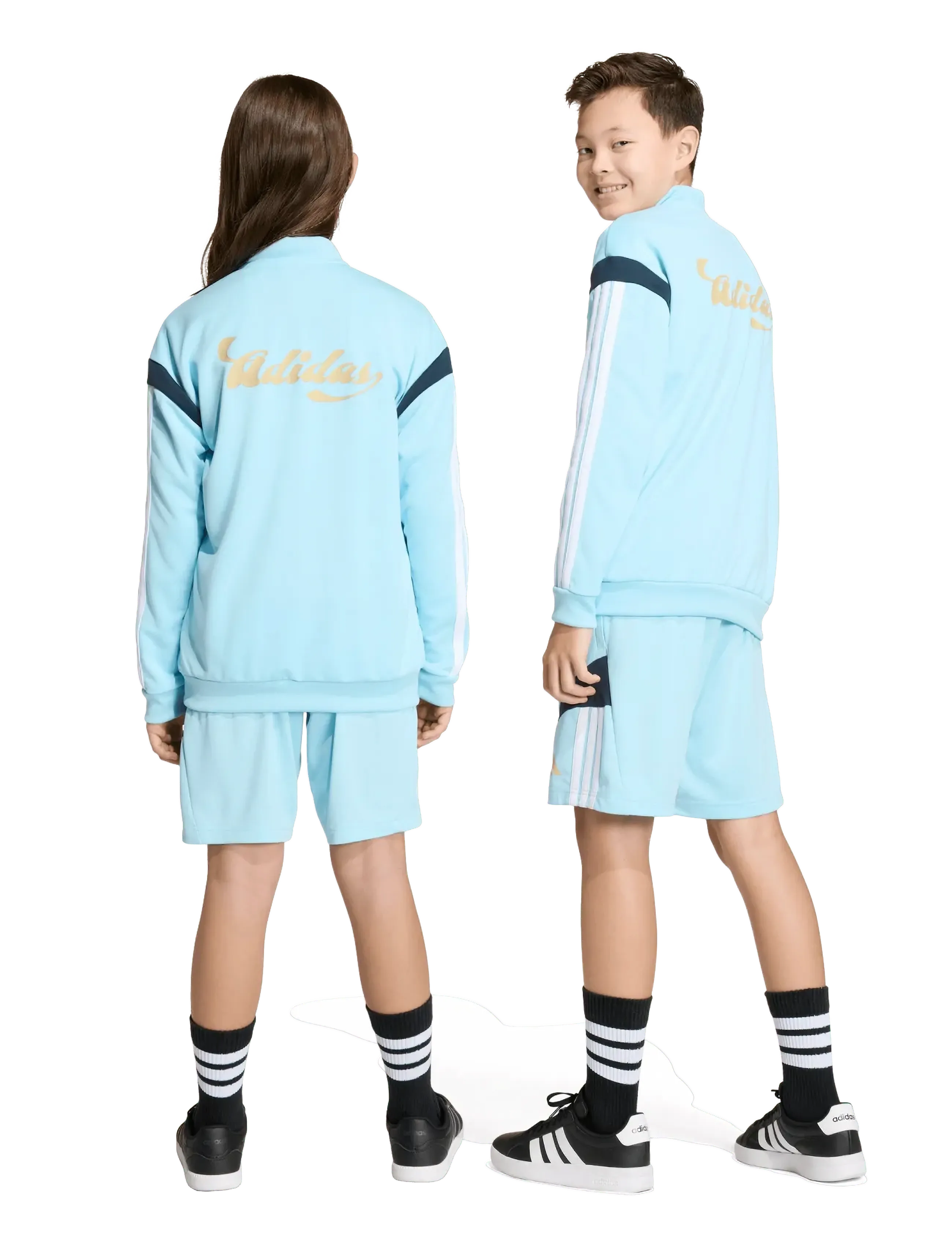 adidas Sportswear - J HOT SHO - sportsshorts - iceblu/white/hazbei/n - 4