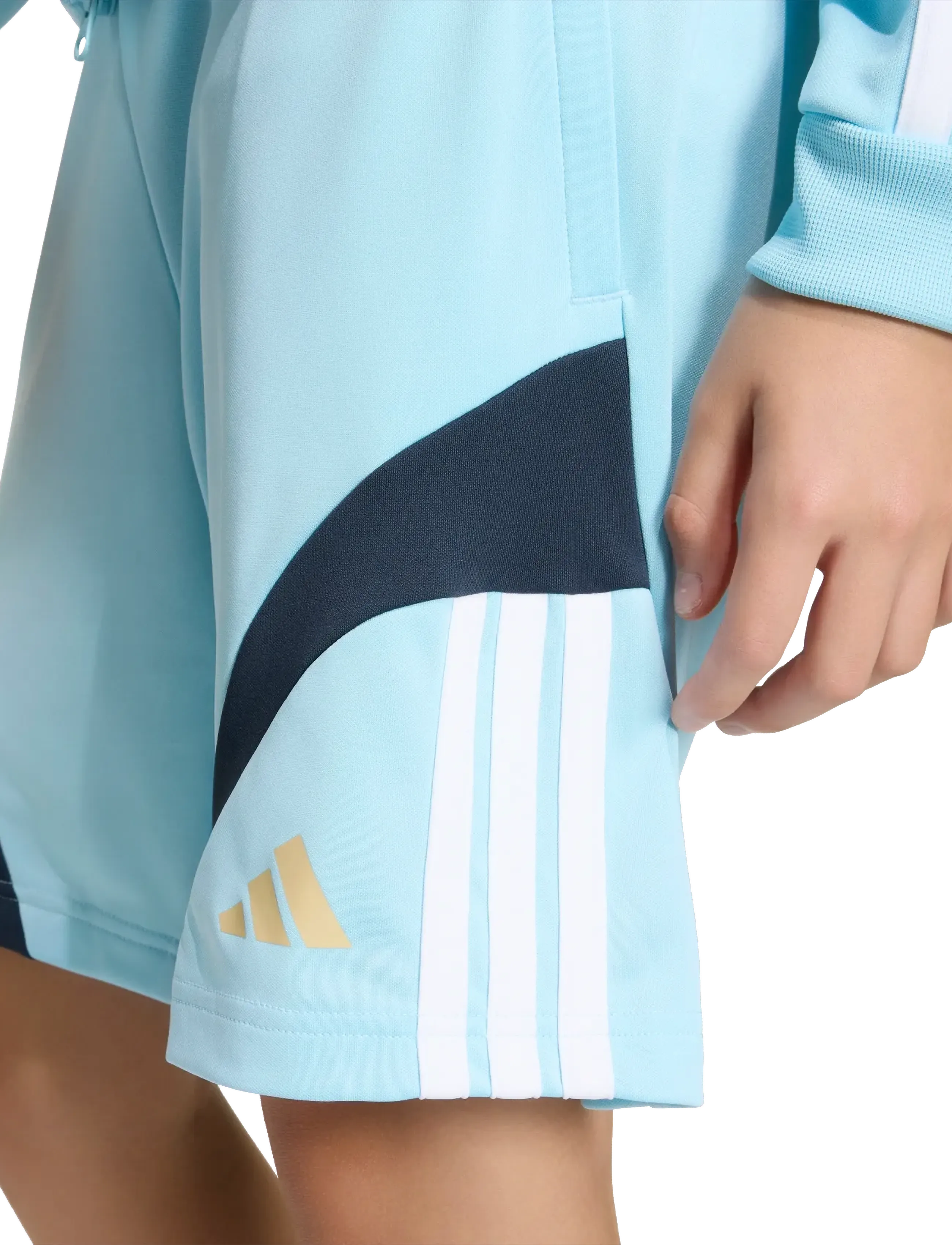 adidas Sportswear - J HOT SHO - sportsshorts - iceblu/white/hazbei/n - 5