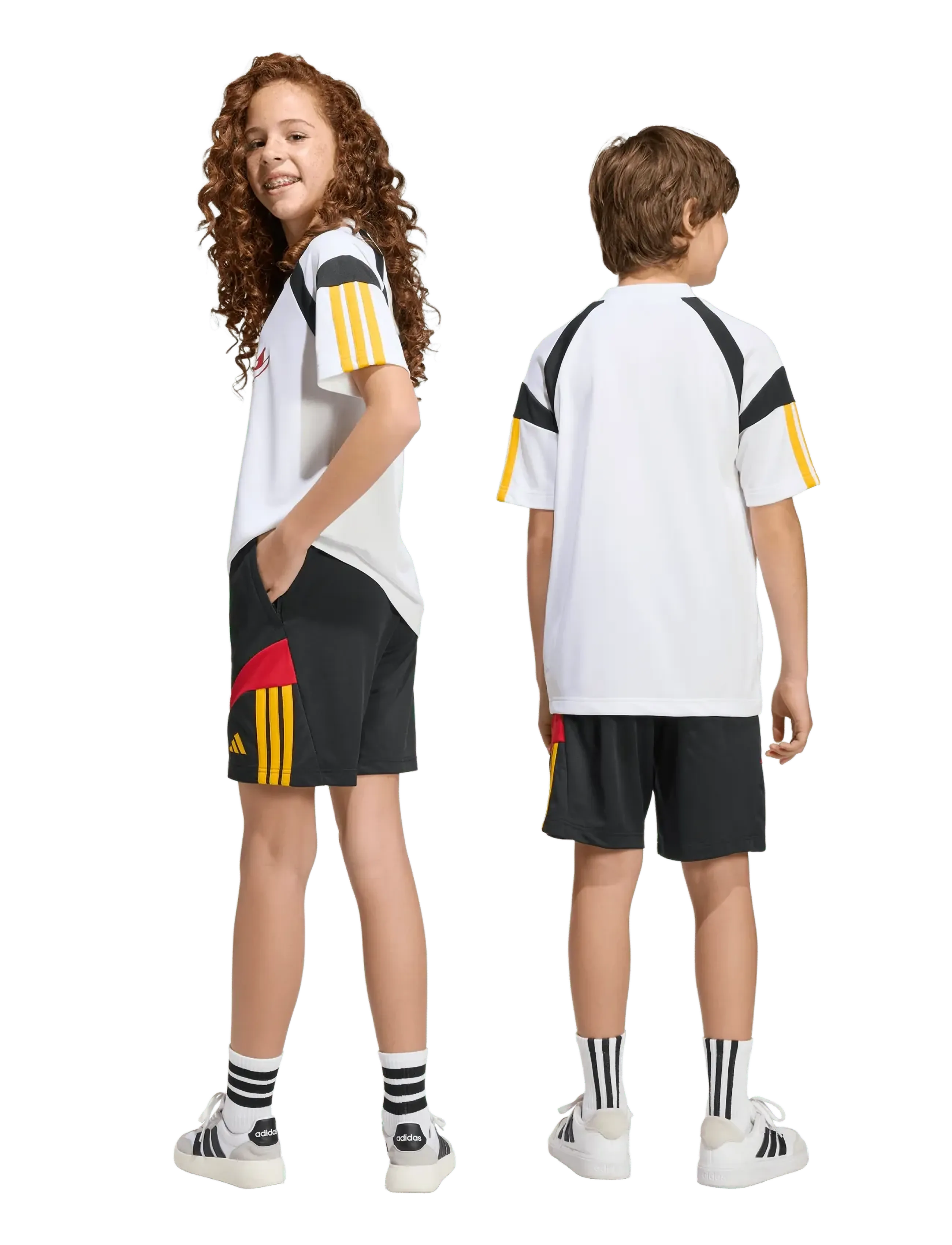 adidas Sportswear - J HOT SHO - sportsshorts - black/cogold/powred - 2
