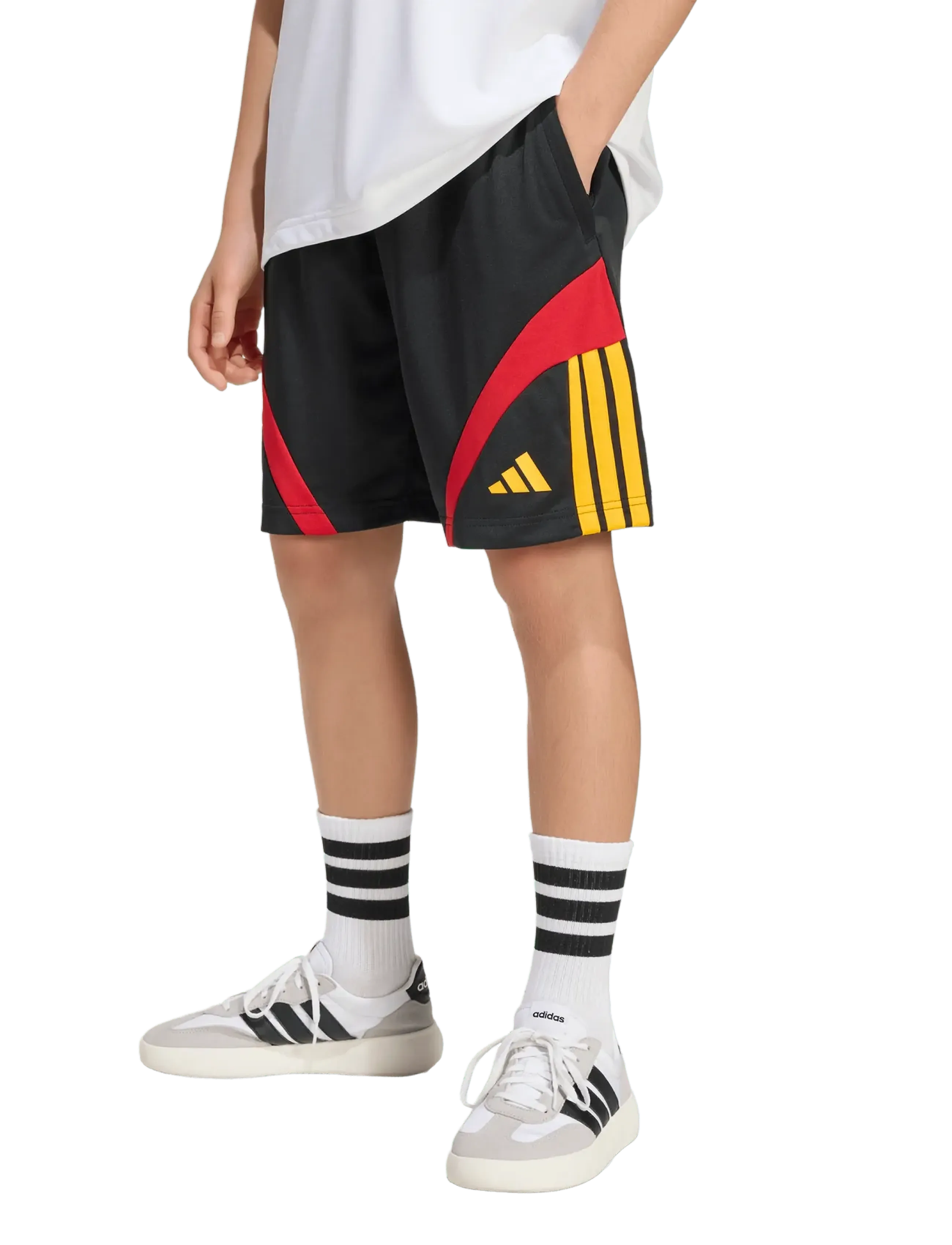 adidas Sportswear - J HOT SHO - sportsshorts - black/cogold/powred - 3