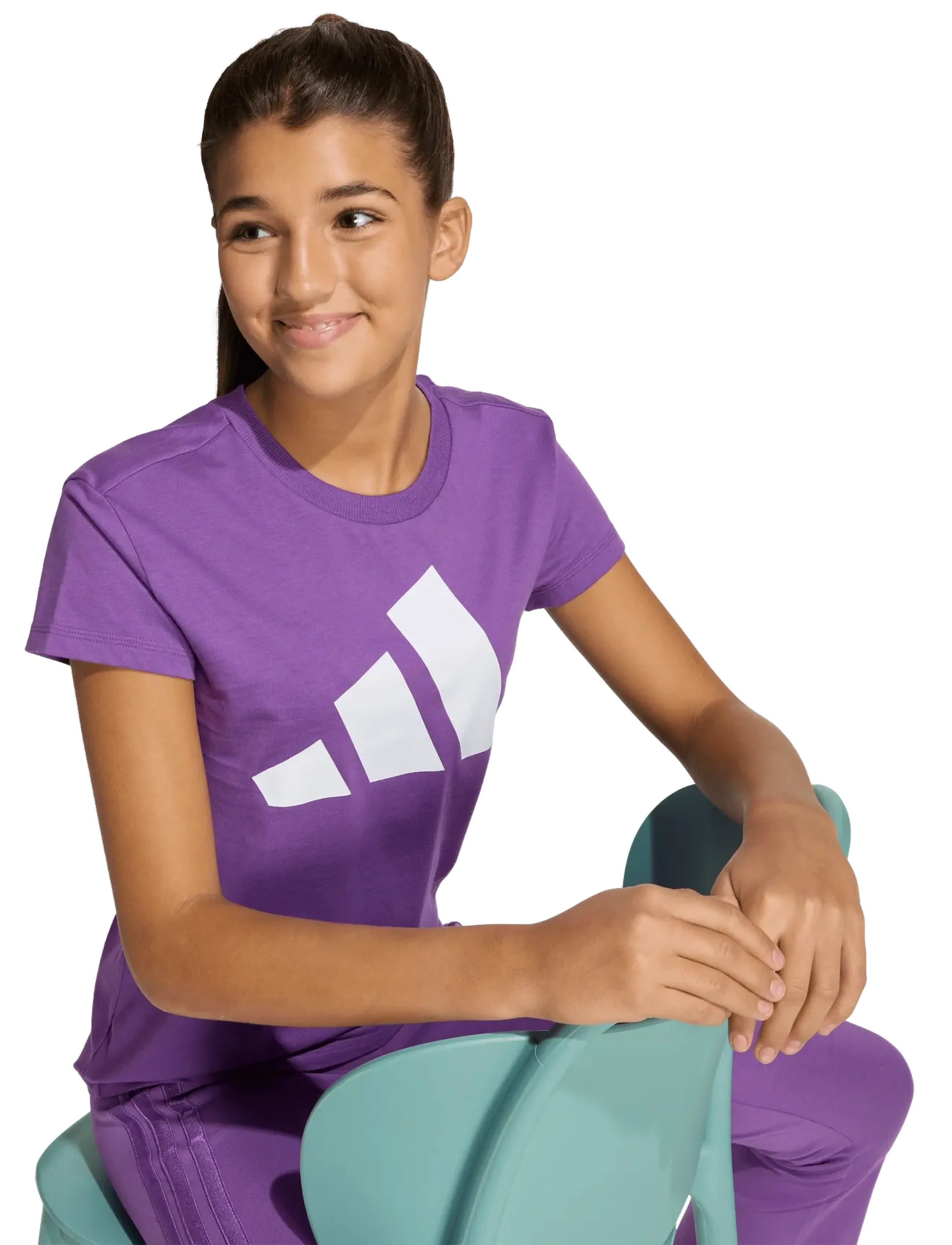 adidas Sportswear - JG BL TEE 160 - kortærmede t-shirts - actpur/white - 5