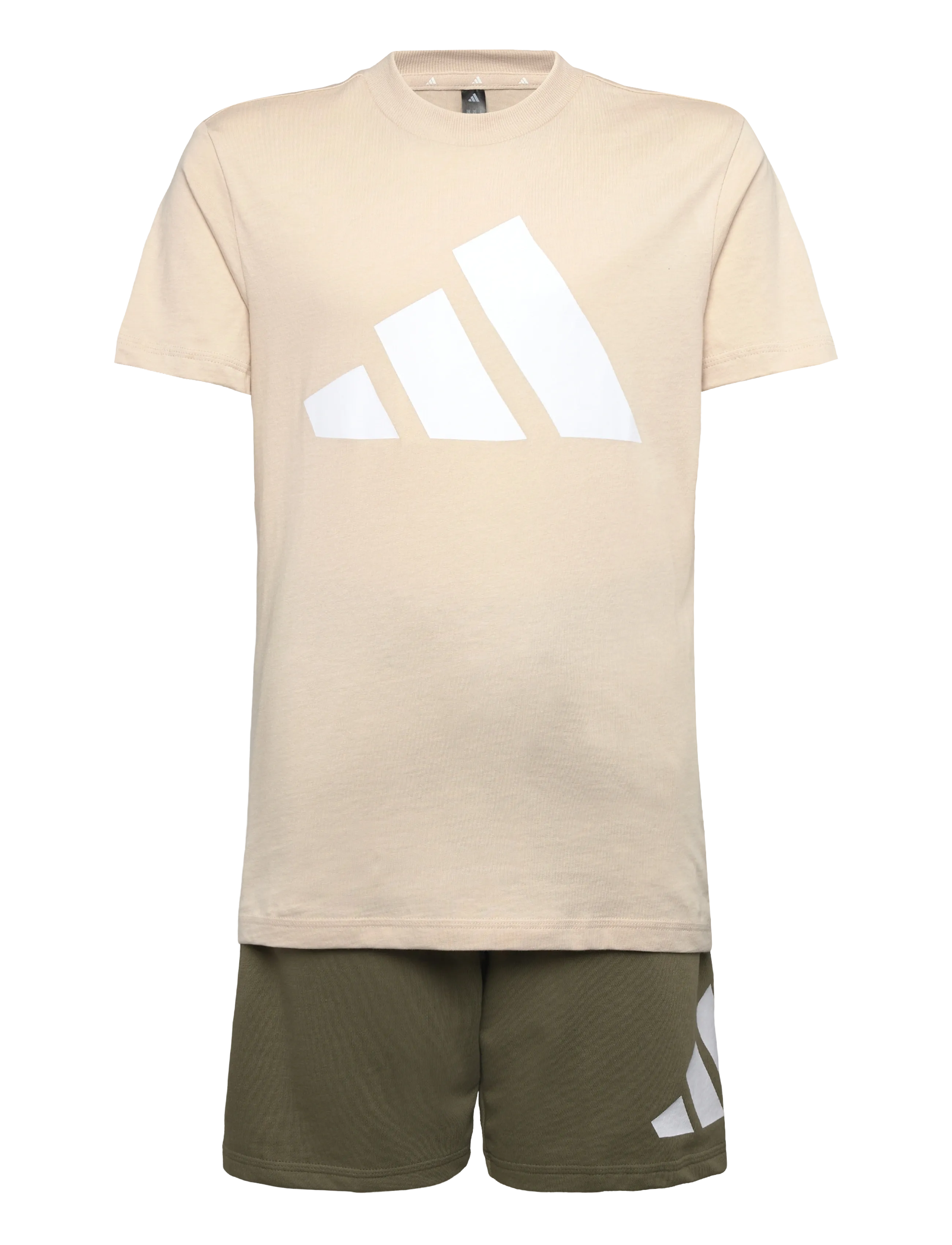 adidas Sportswear J BL T-SET - Riided - CRLI/WHITE / khaki/green