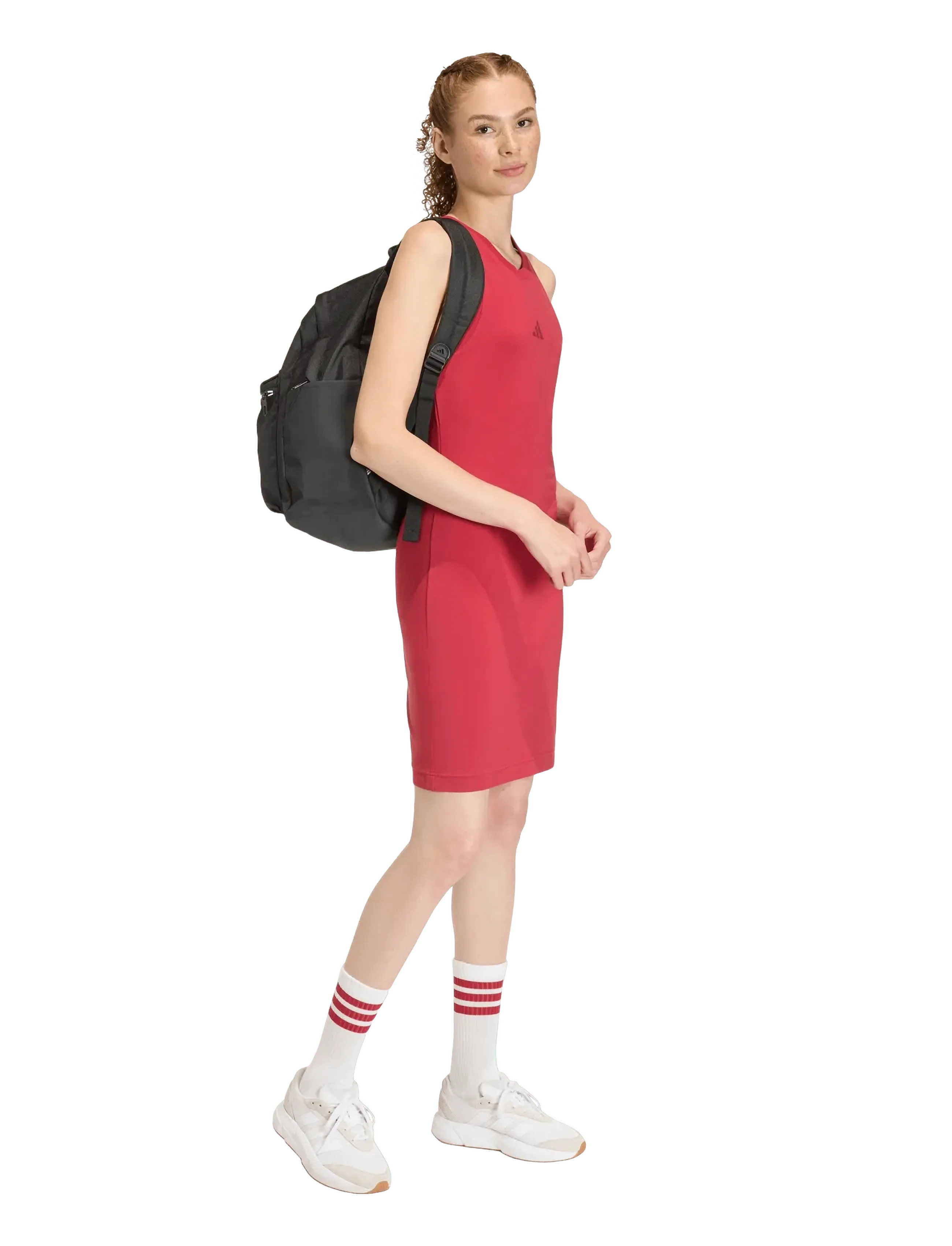 adidas Sportswear W Fi Sl Dress, XS, Red, Sport Kjoler Og Nederdele > Sport Dresses, Dame