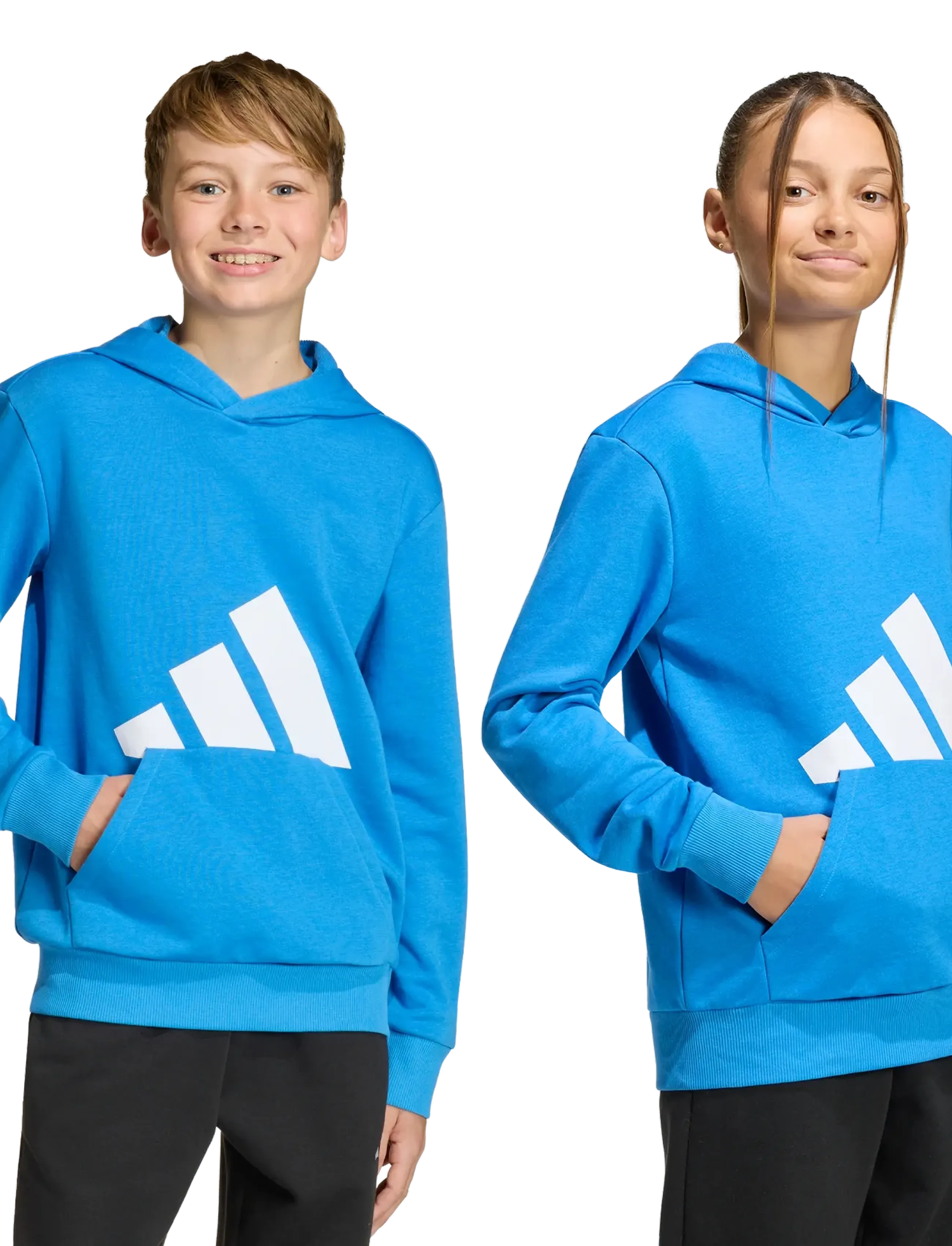 adidas Sportswear - J BL FT HD 280 - hættetrøjer - rayblu/white - 3