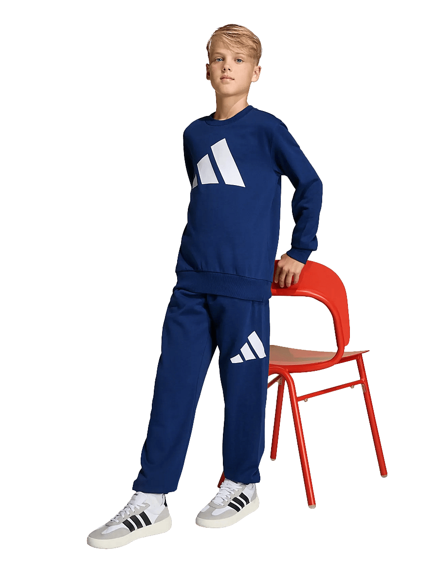 adidas Sportswear - J BL FL JOG 240 - træningsbukser - dkblue/white - 0