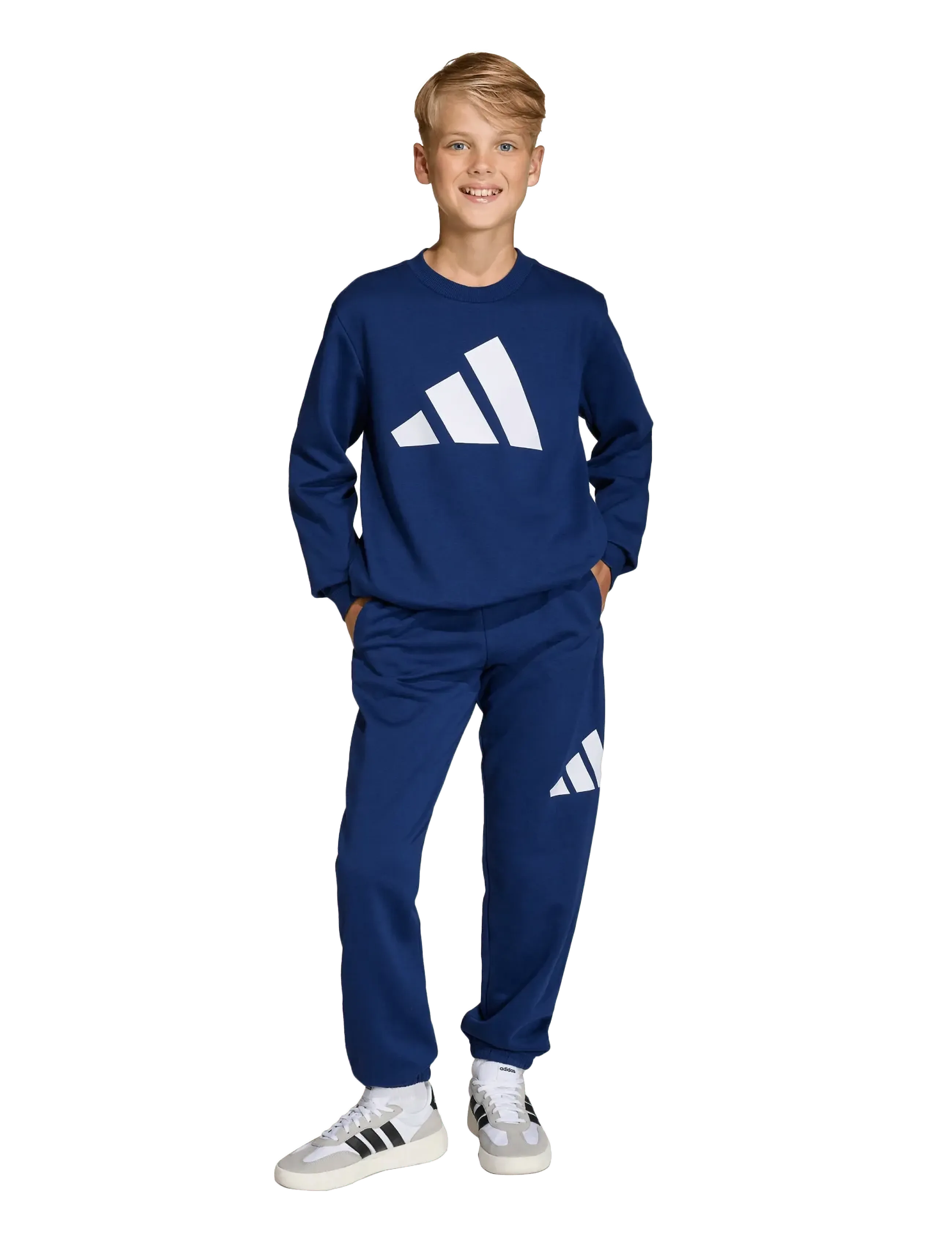adidas Sportswear - J BL FL JOG 240 - träningsbyxor - dkblue/white - 5